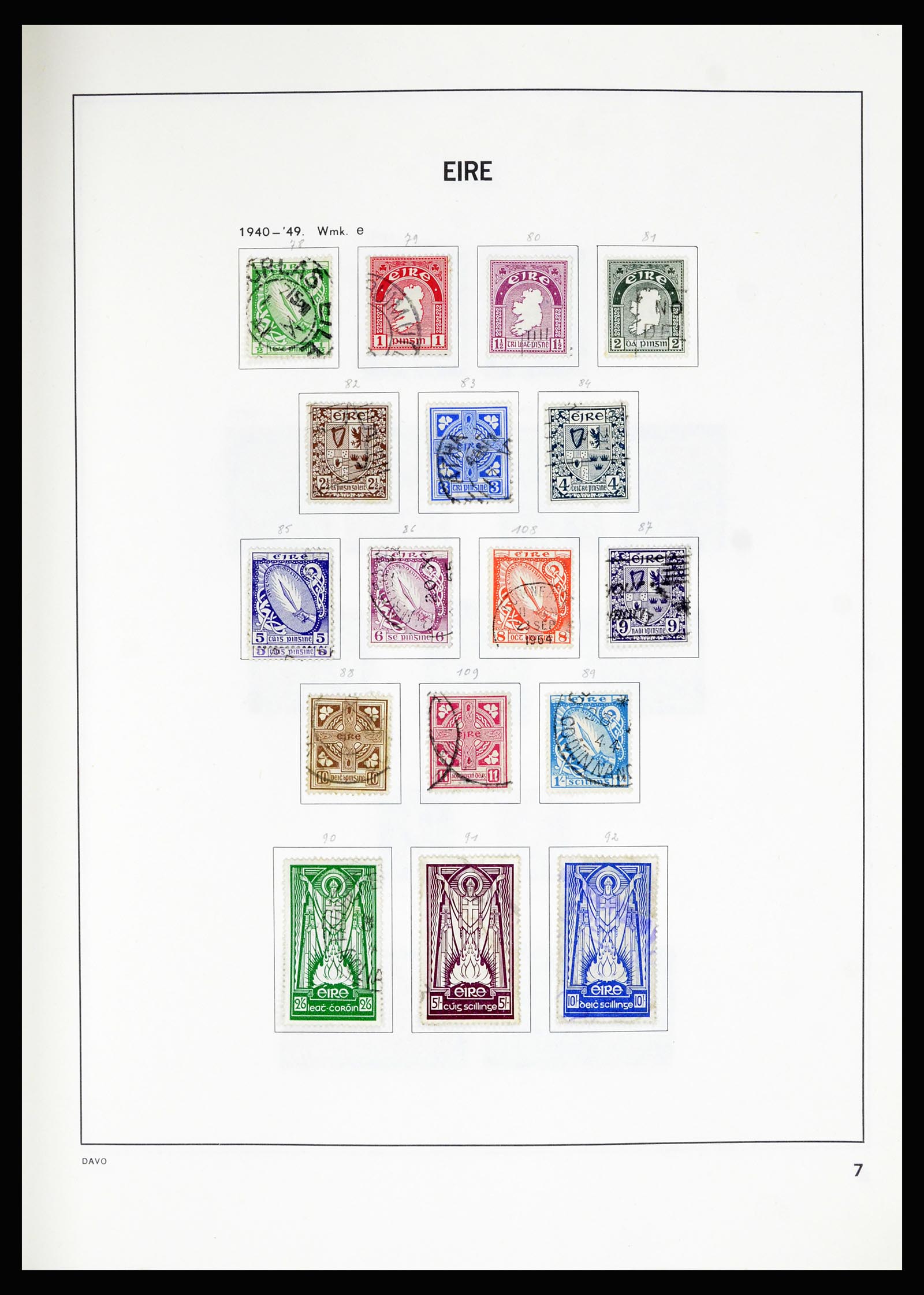 36889 007 - Postzegelverzameling 36889 Ierland en Kanaaleilanden 1922-1980.