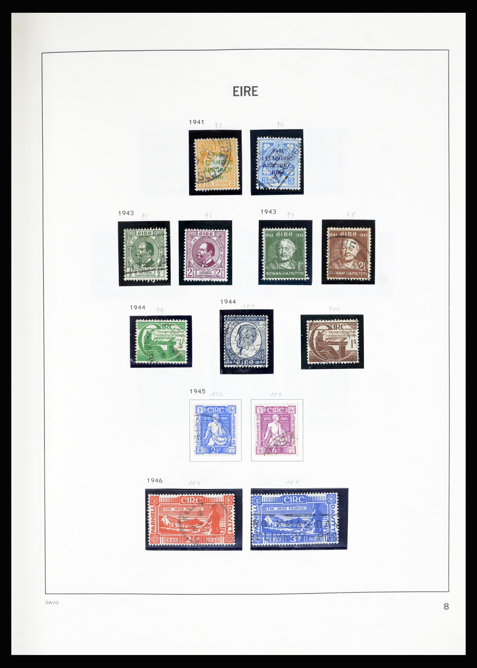 36889 008 - Postzegelverzameling 36889 Ierland en Kanaaleilanden 1922-1980.
