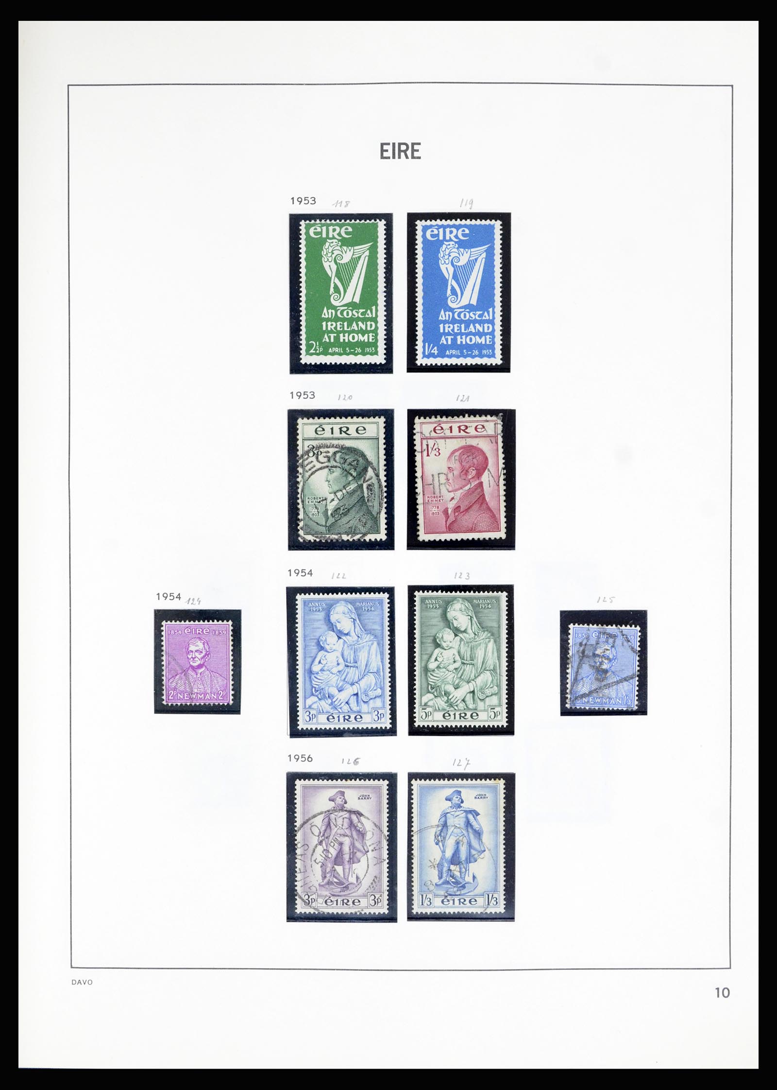 36889 010 - Postzegelverzameling 36889 Ierland en Kanaaleilanden 1922-1980.