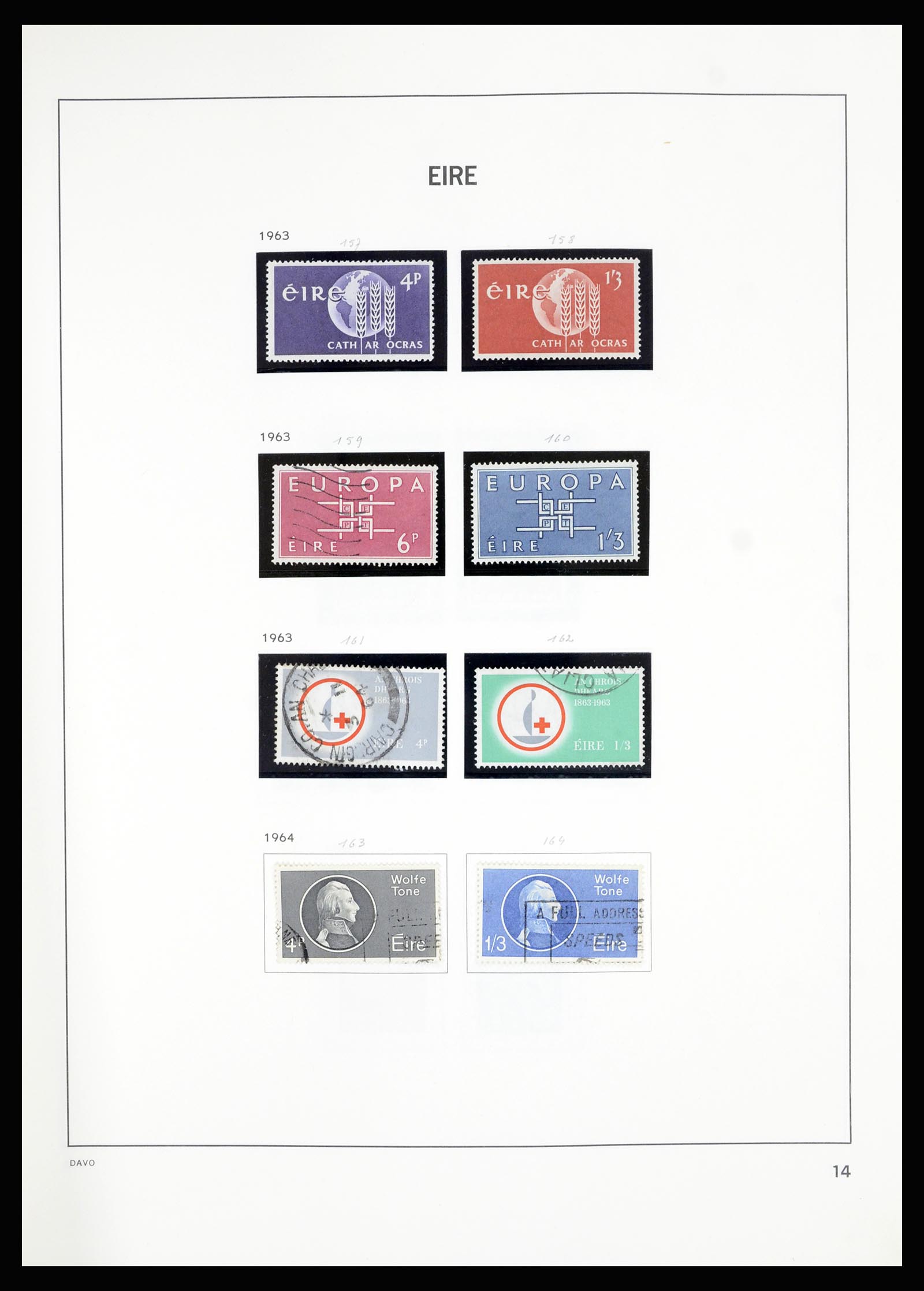 36889 014 - Postzegelverzameling 36889 Ierland en Kanaaleilanden 1922-1980.