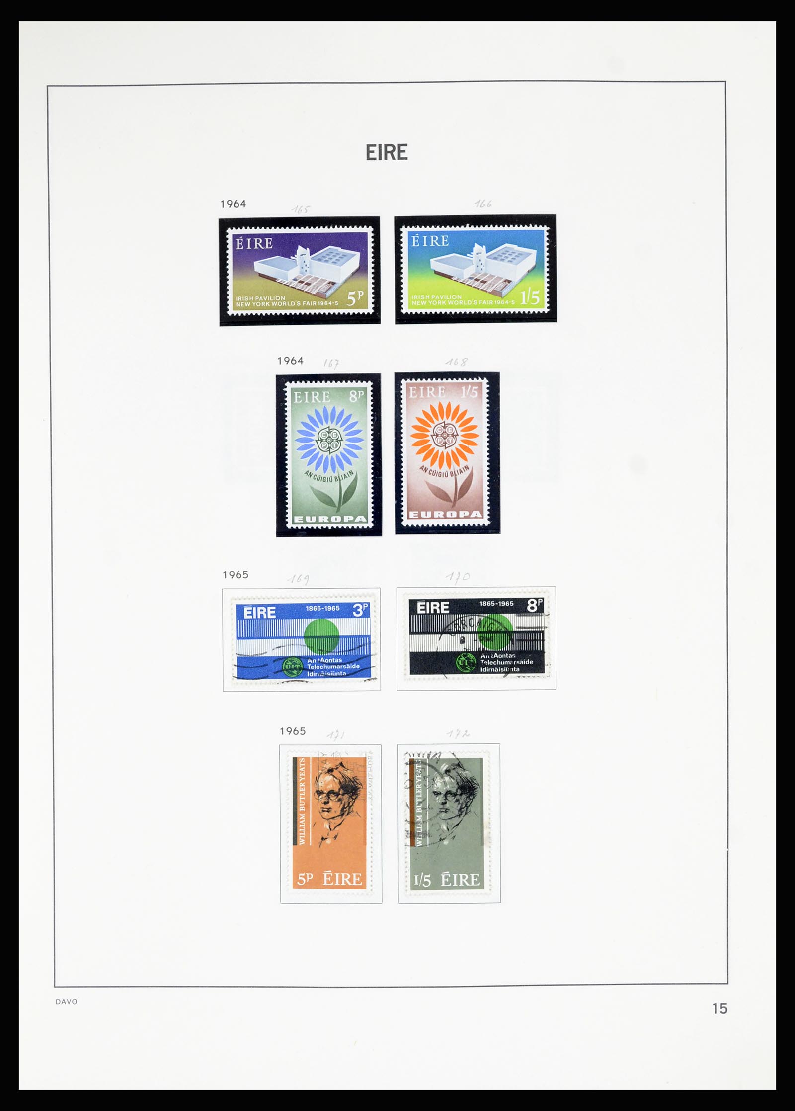 36889 015 - Postzegelverzameling 36889 Ierland en Kanaaleilanden 1922-1980.
