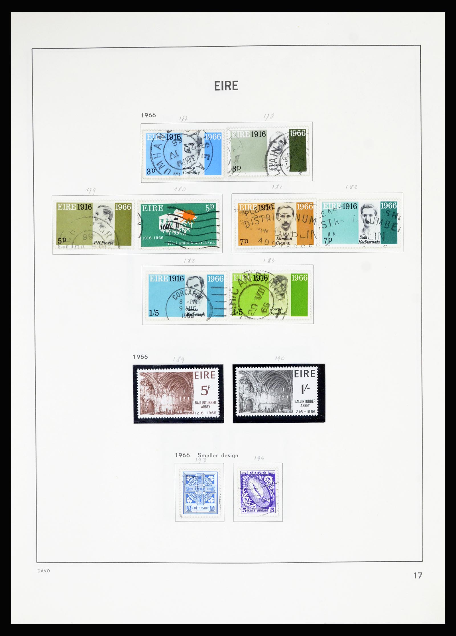 36889 017 - Postzegelverzameling 36889 Ierland en Kanaaleilanden 1922-1980.