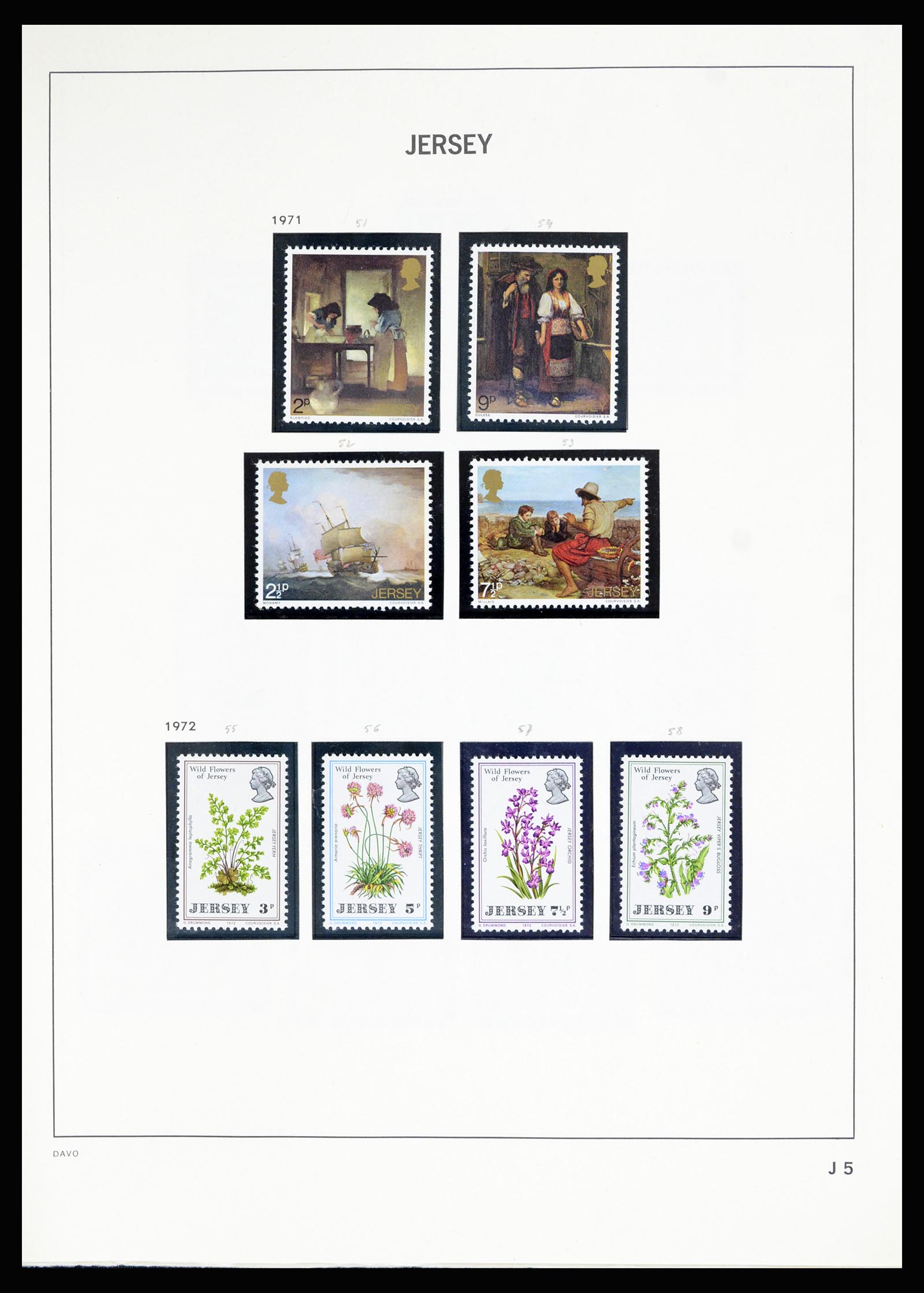 36889 074 - Postzegelverzameling 36889 Ierland en Kanaaleilanden 1922-1980.