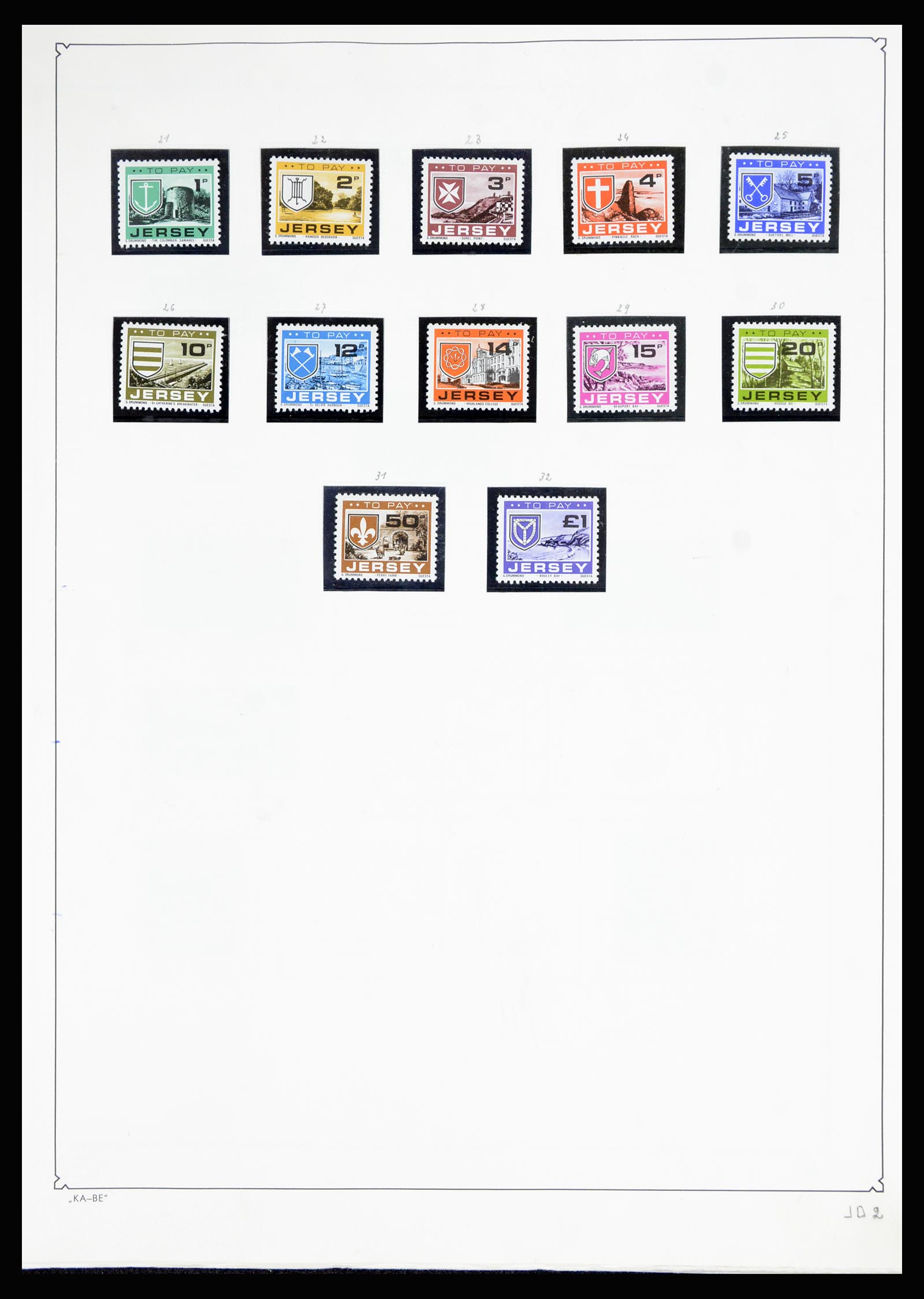 36889 091 - Postzegelverzameling 36889 Ierland en Kanaaleilanden 1922-1980.