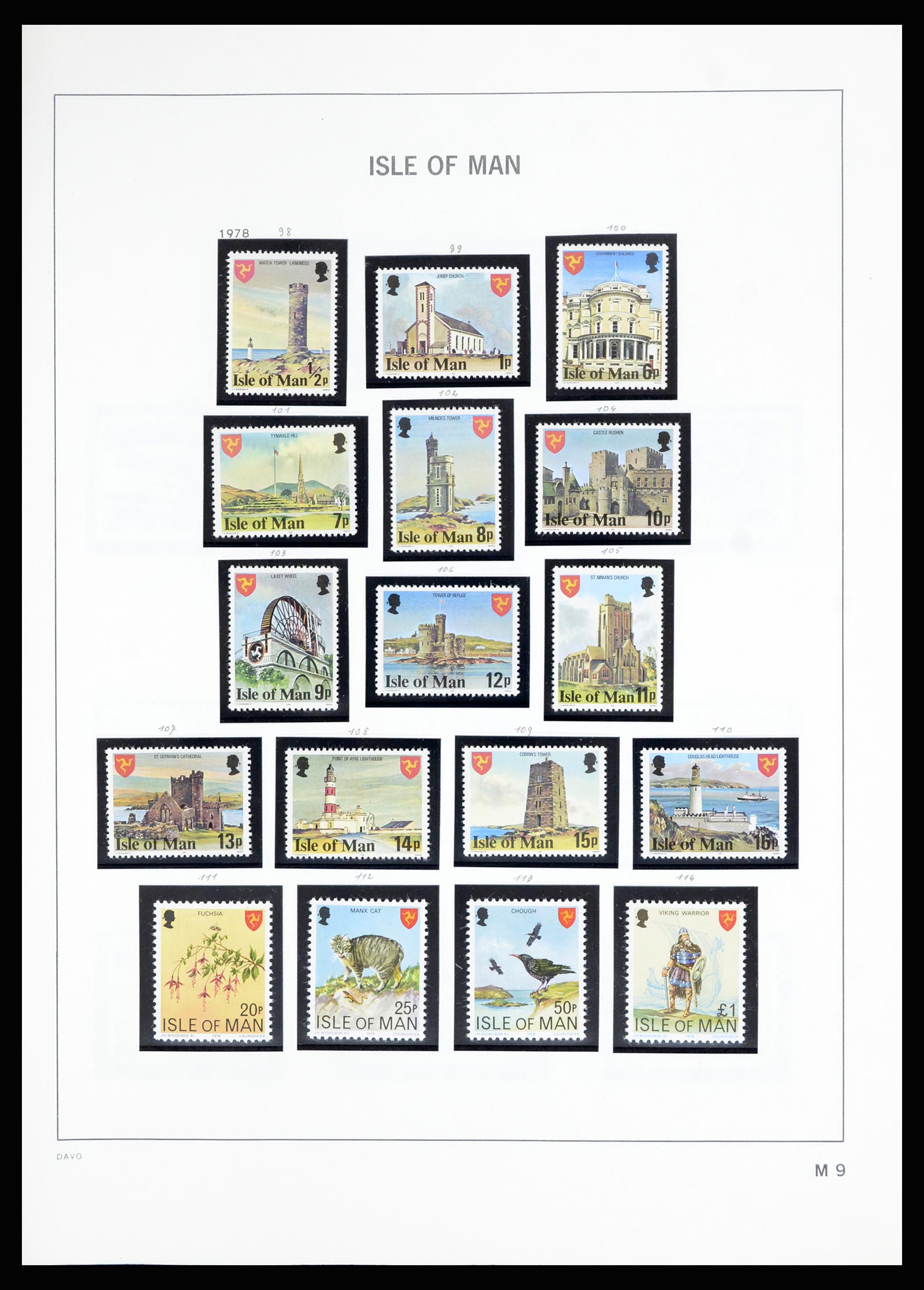 36889 100 - Postzegelverzameling 36889 Ierland en Kanaaleilanden 1922-1980.