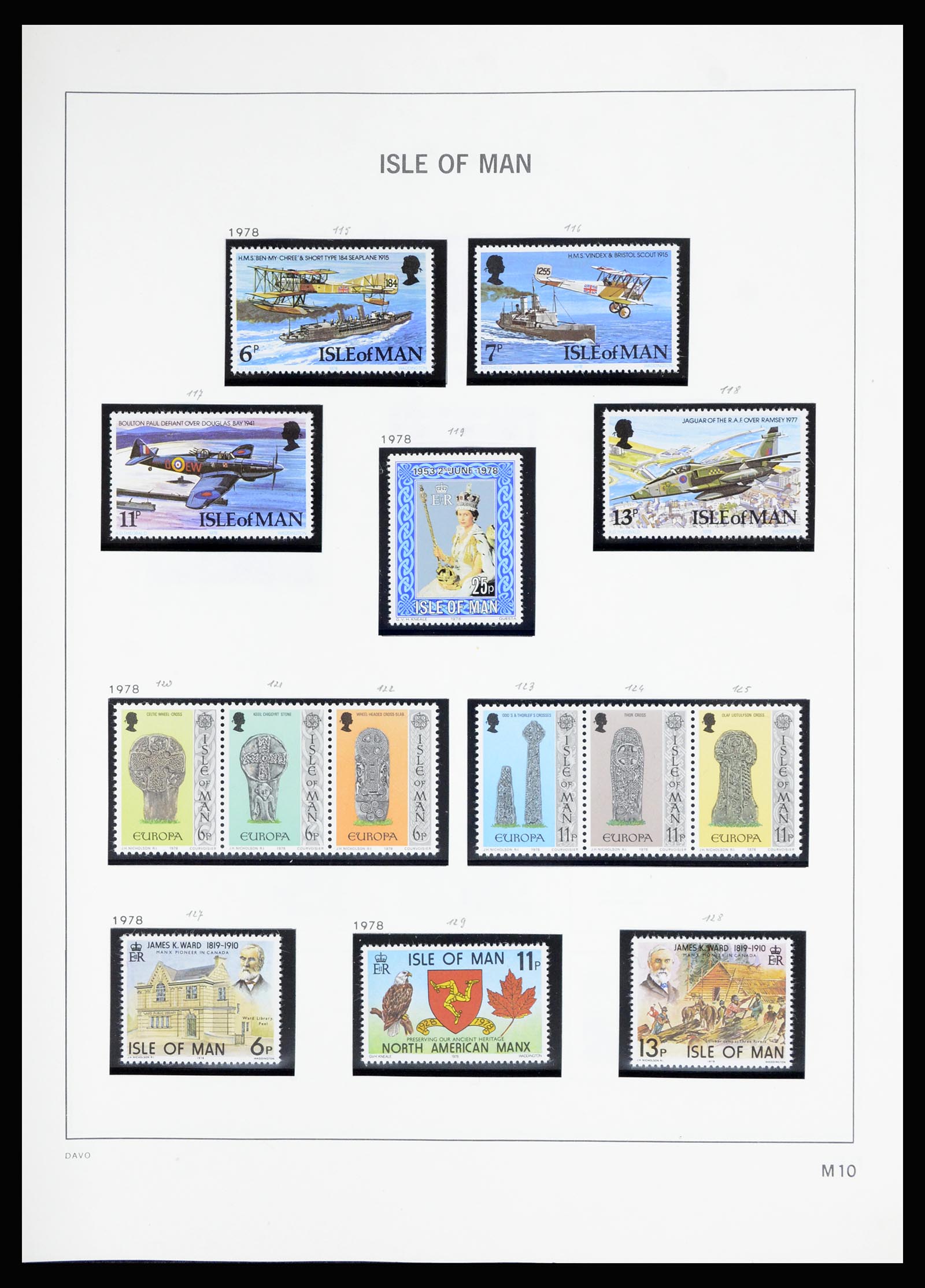 36889 101 - Postzegelverzameling 36889 Ierland en Kanaaleilanden 1922-1980.