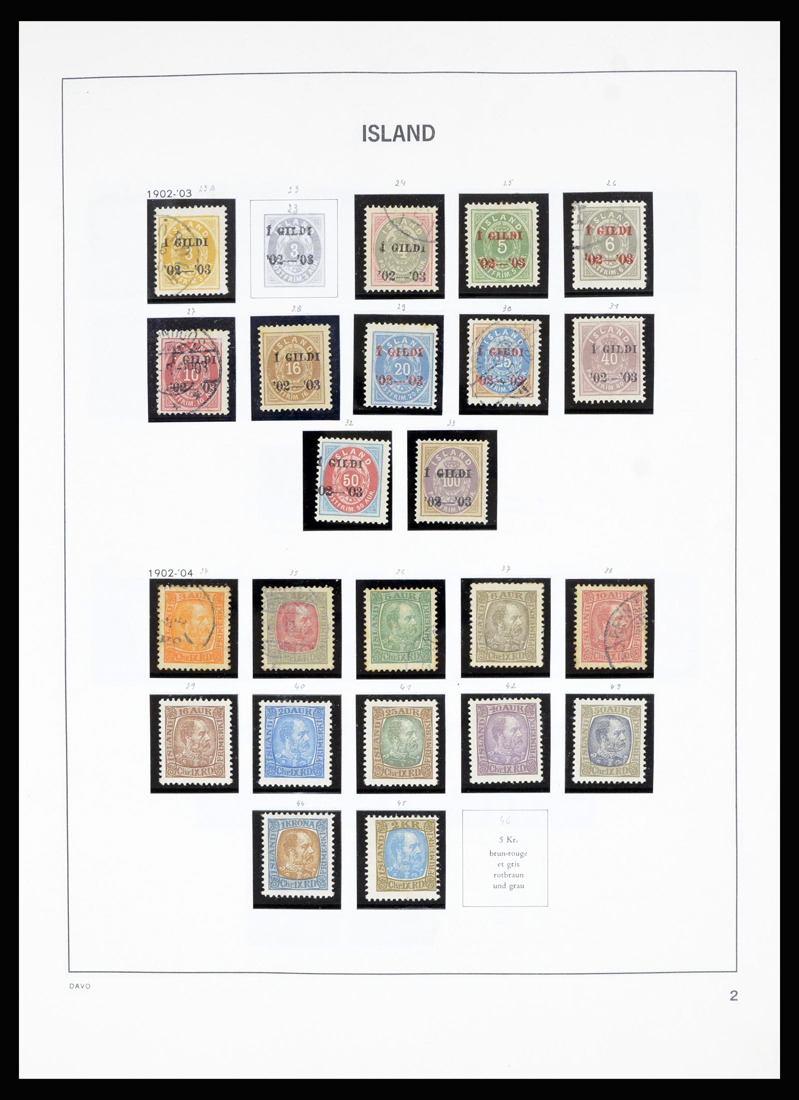 36893 002 - Postzegelverzameling 36893 IJsland 1873-1980.