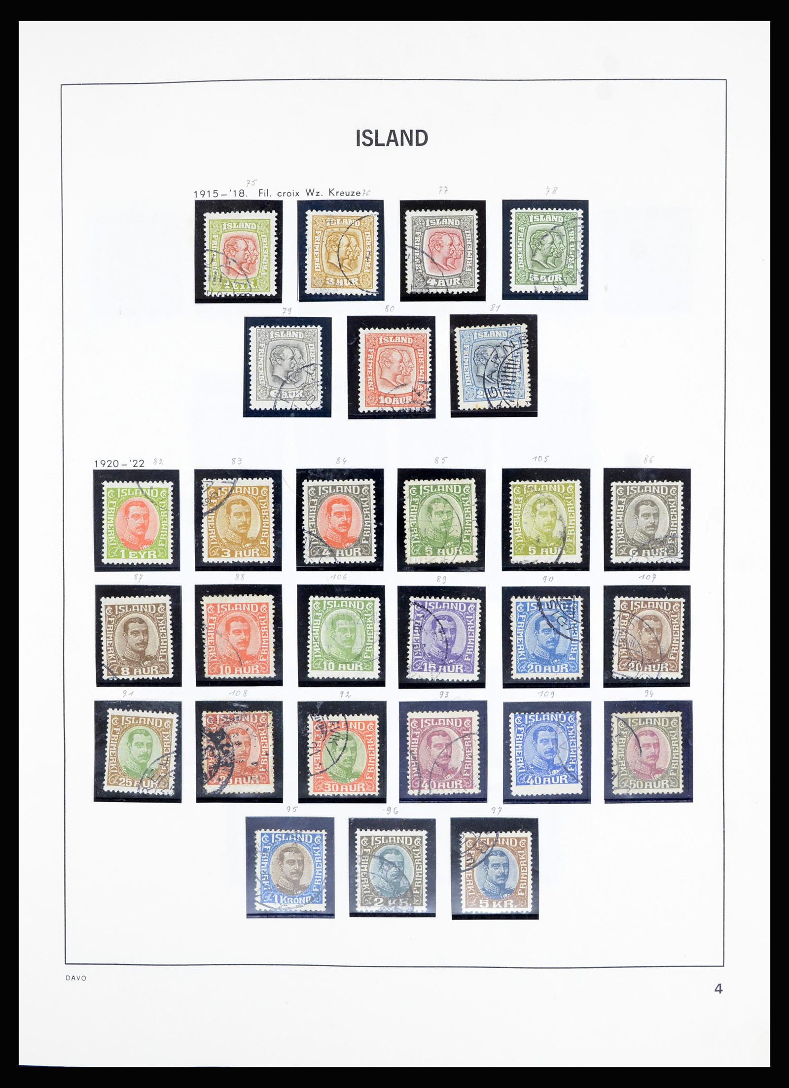 36893 004 - Postzegelverzameling 36893 IJsland 1873-1980.