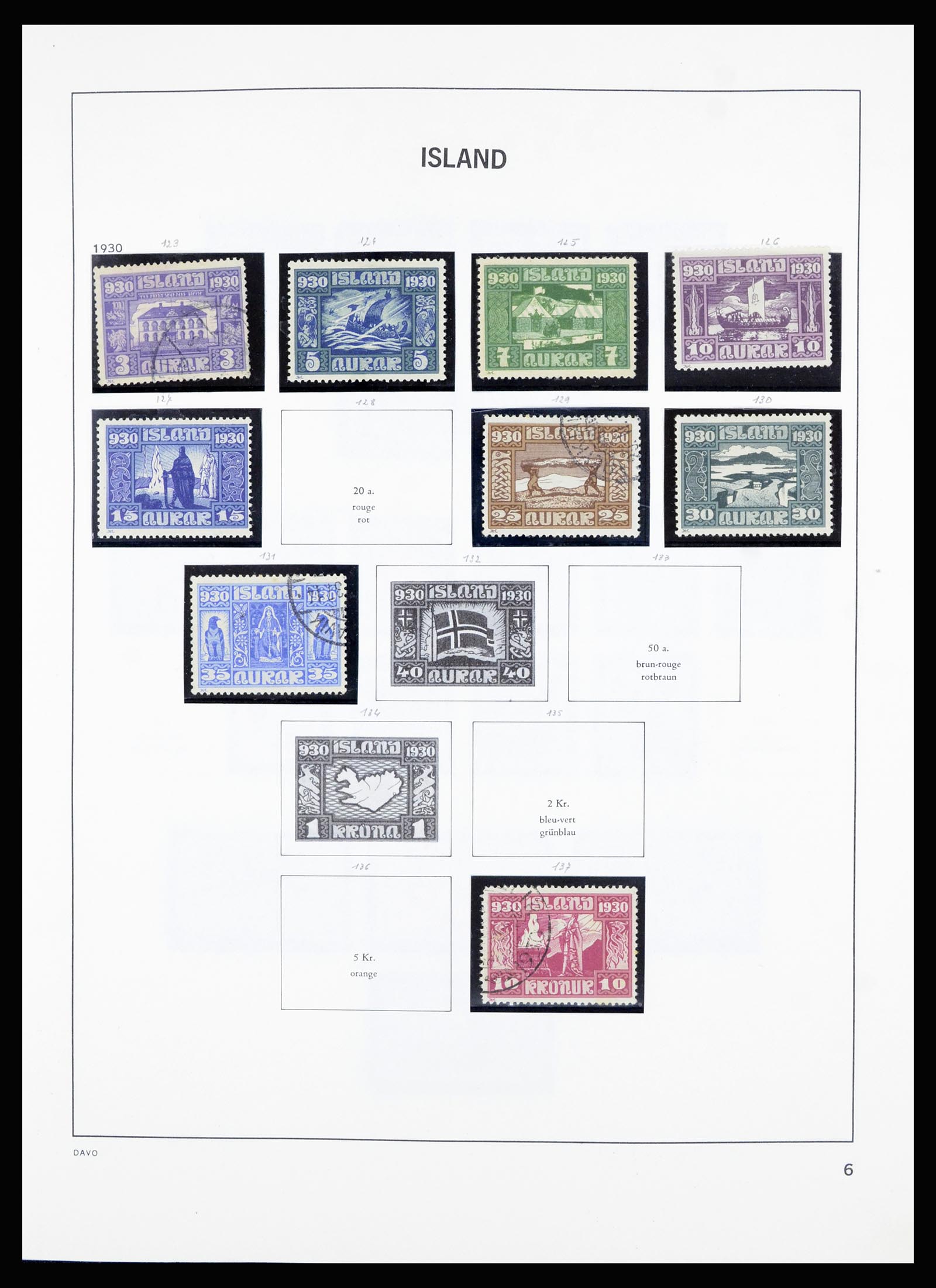 36893 006 - Stamp collection 36893 Iceland 1873-1980.