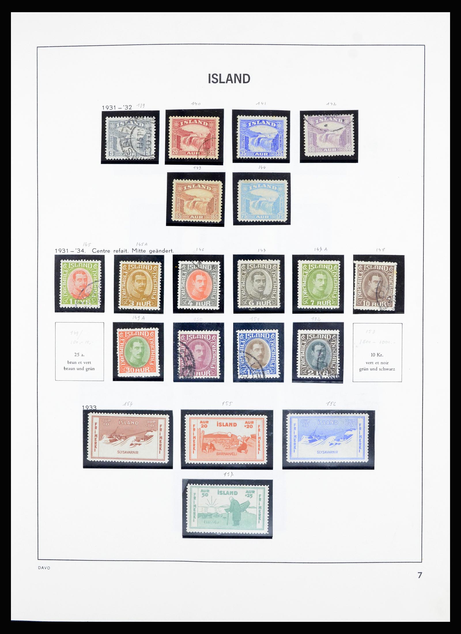 36893 007 - Postzegelverzameling 36893 IJsland 1873-1980.
