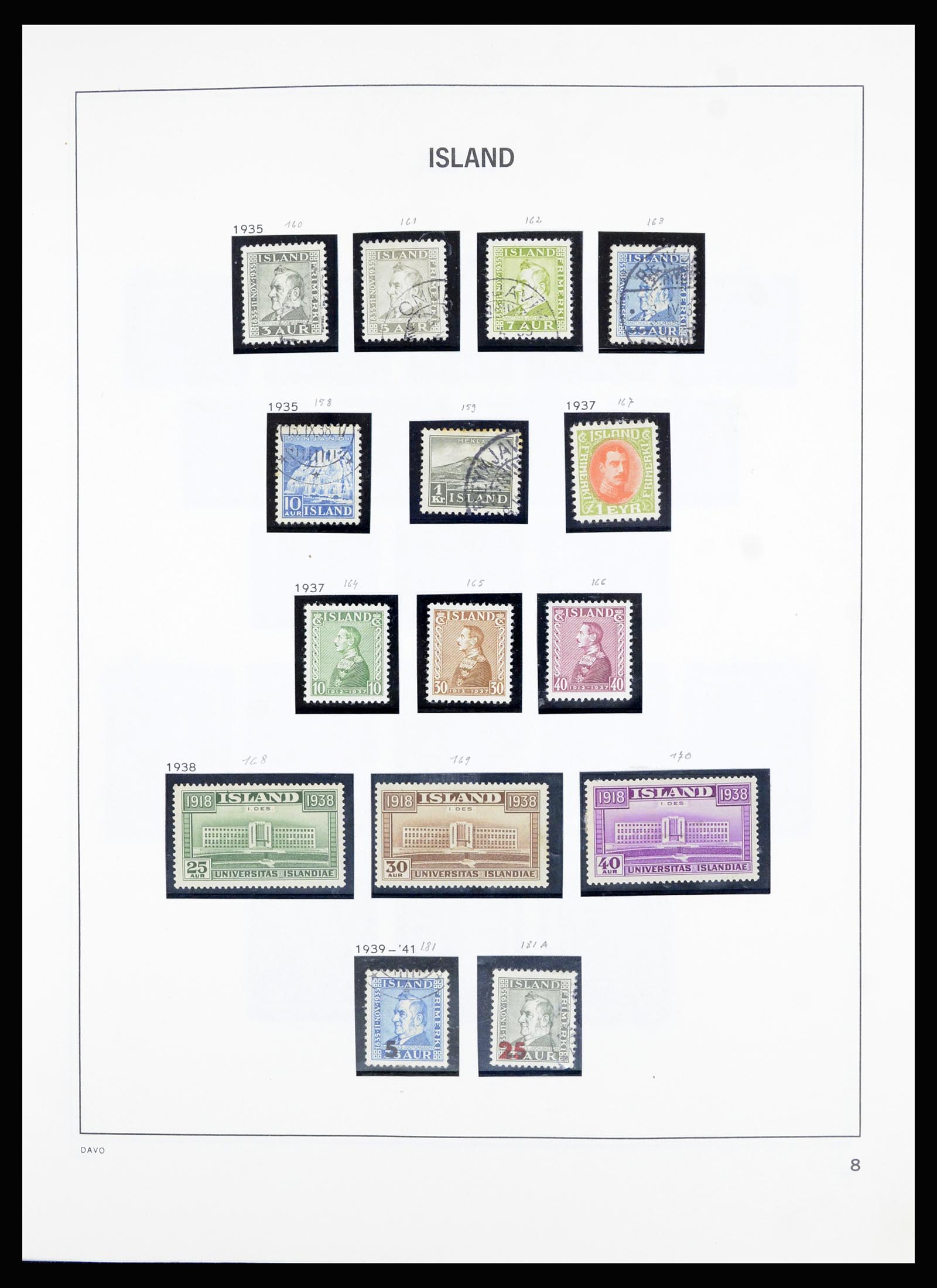 36893 008 - Stamp collection 36893 Iceland 1873-1980.