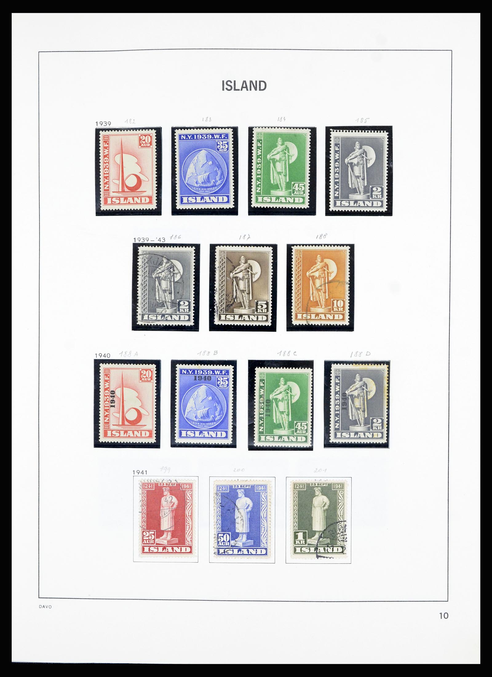 36893 010 - Postzegelverzameling 36893 IJsland 1873-1980.