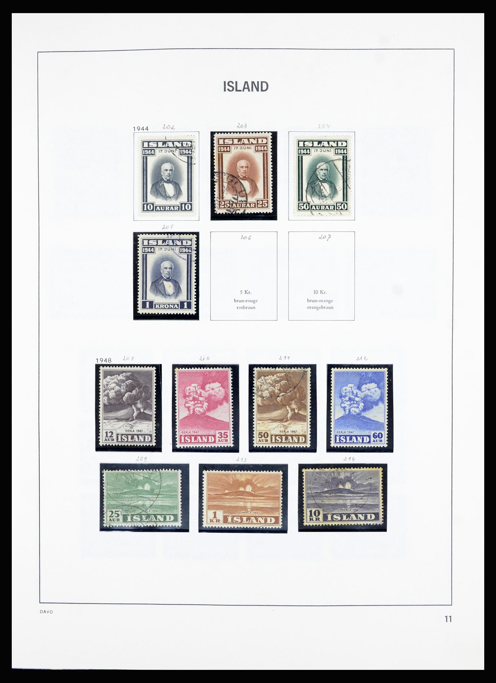 36893 011 - Postzegelverzameling 36893 IJsland 1873-1980.