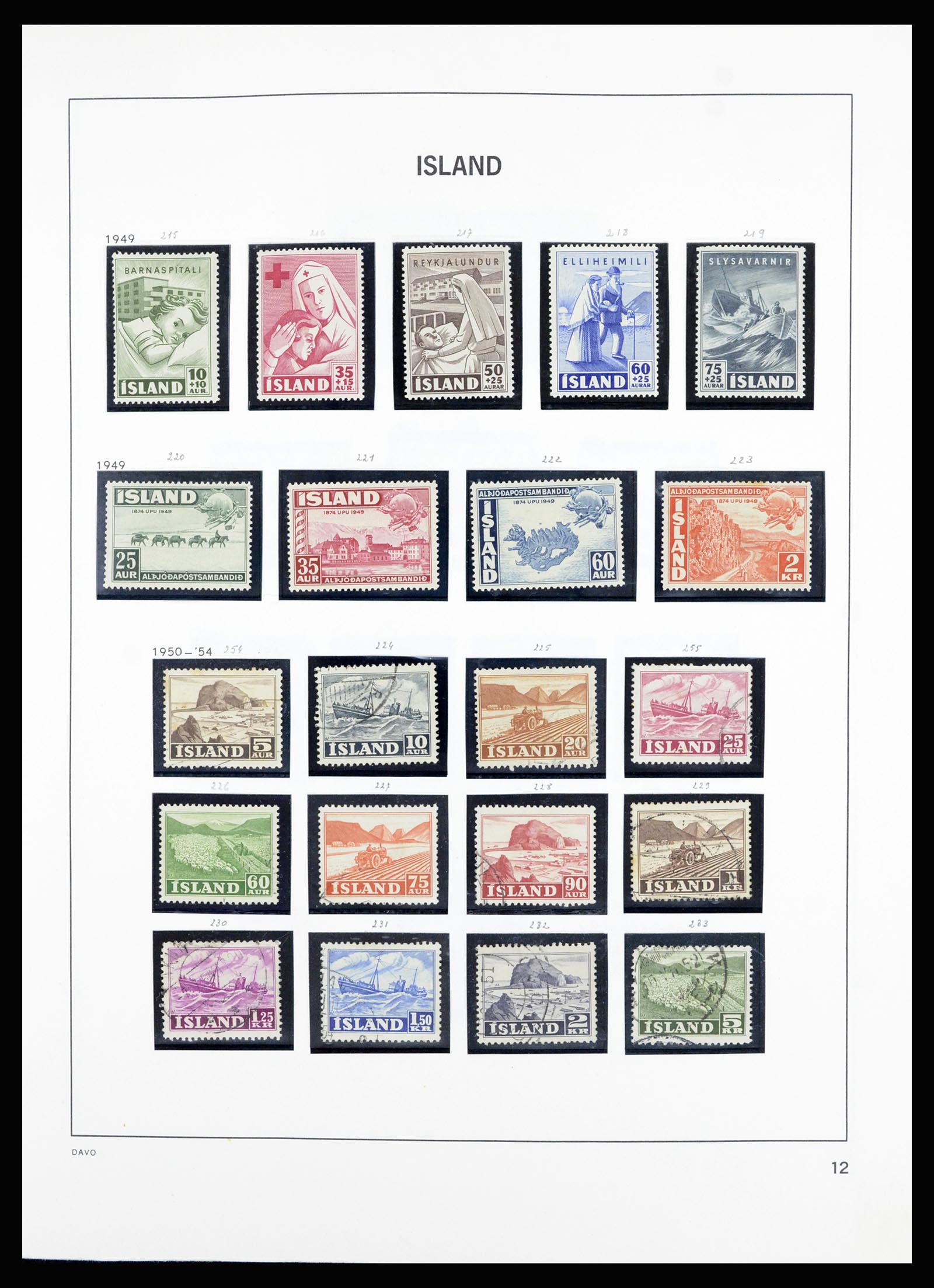 36893 012 - Stamp collection 36893 Iceland 1873-1980.