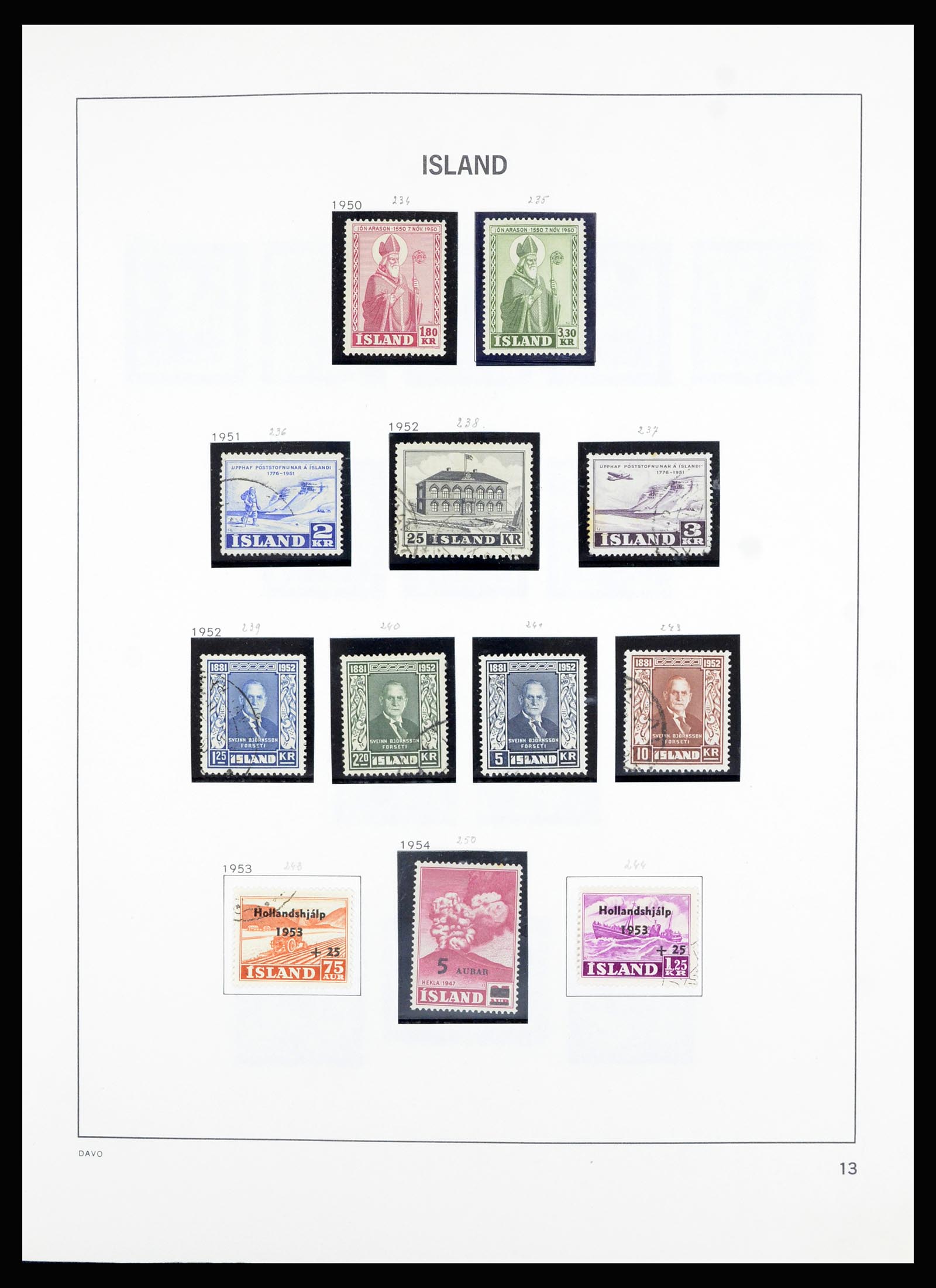 36893 013 - Postzegelverzameling 36893 IJsland 1873-1980.