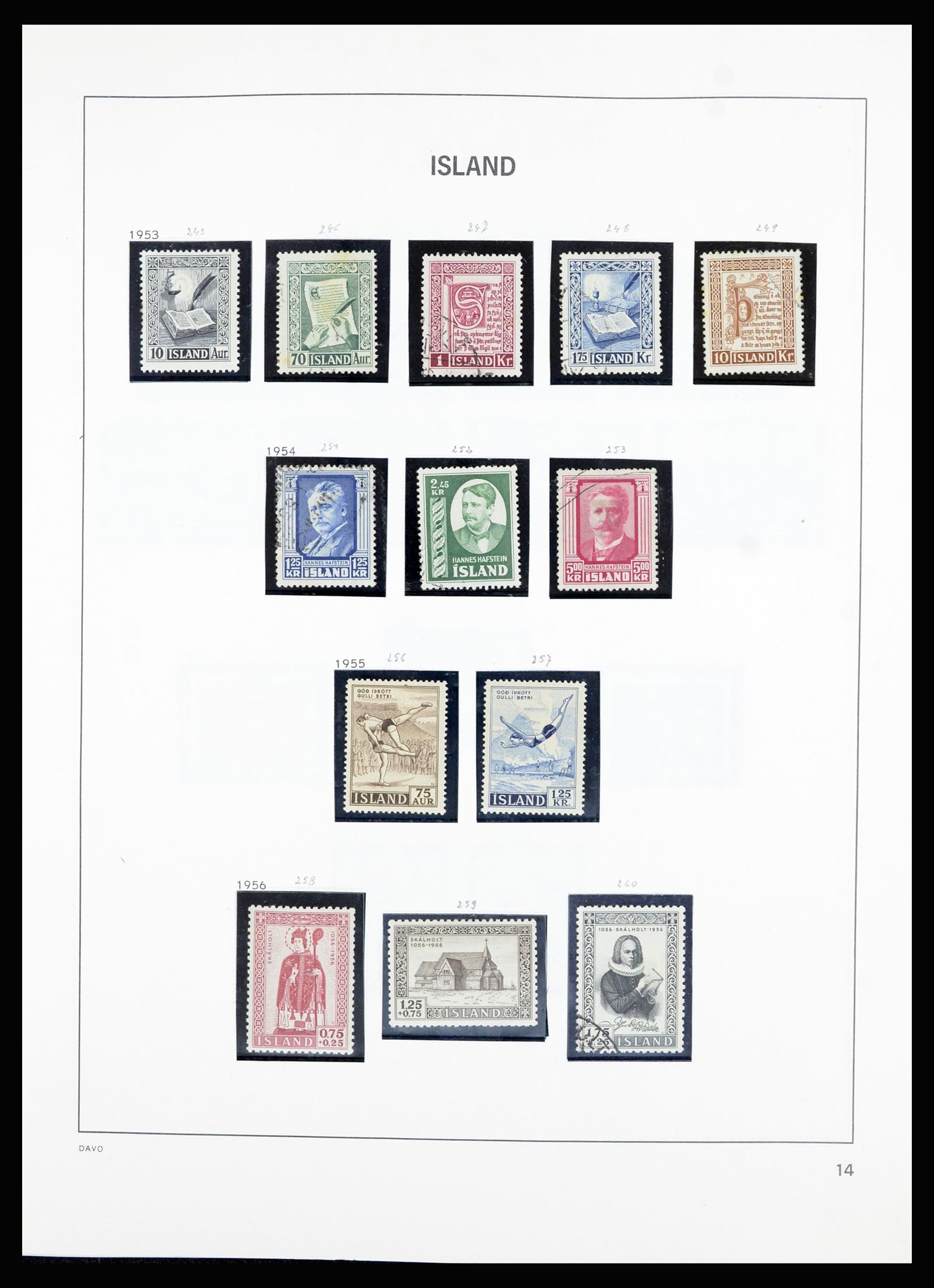 36893 015 - Postzegelverzameling 36893 IJsland 1873-1980.
