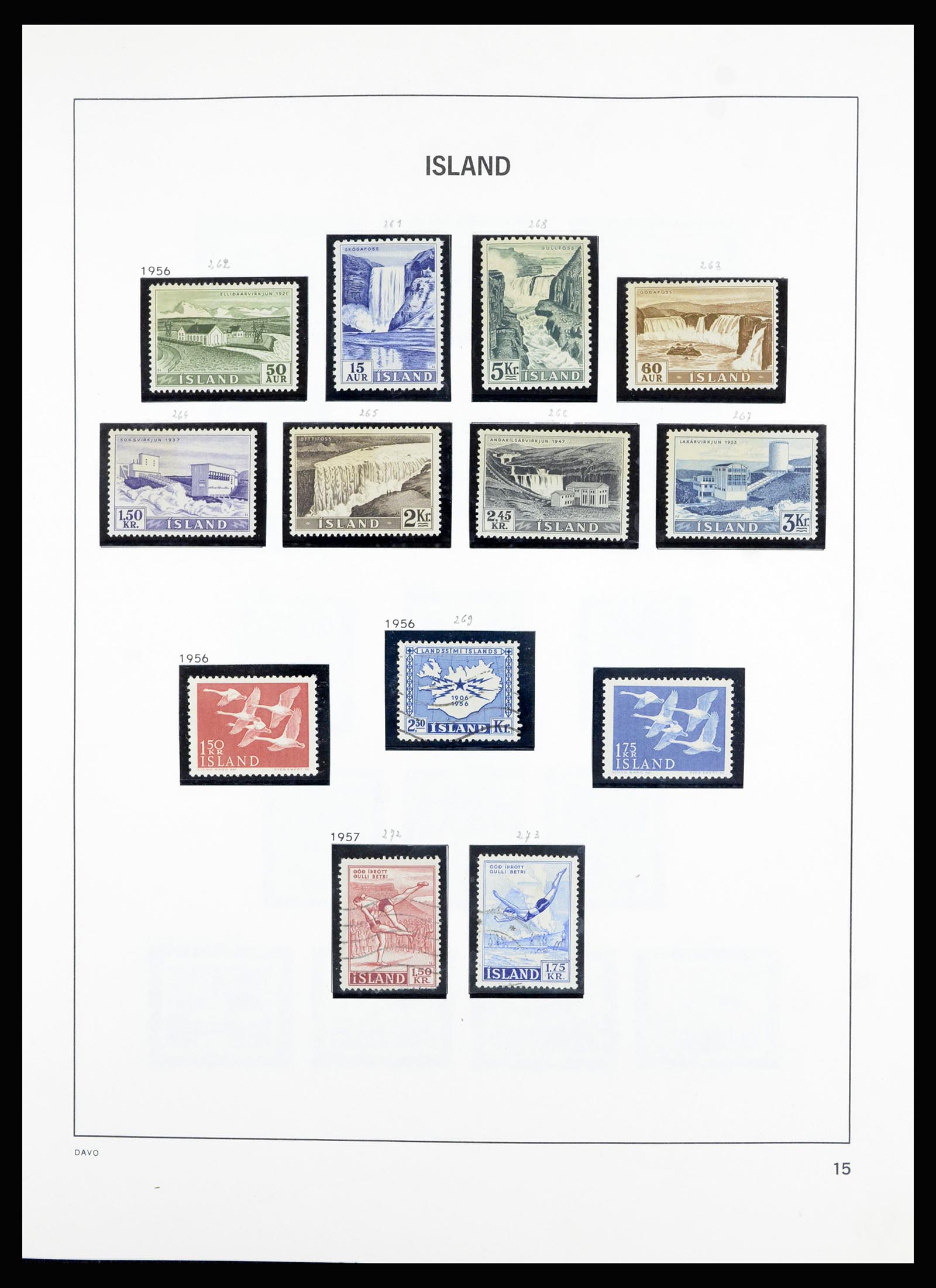36893 016 - Stamp collection 36893 Iceland 1873-1980.