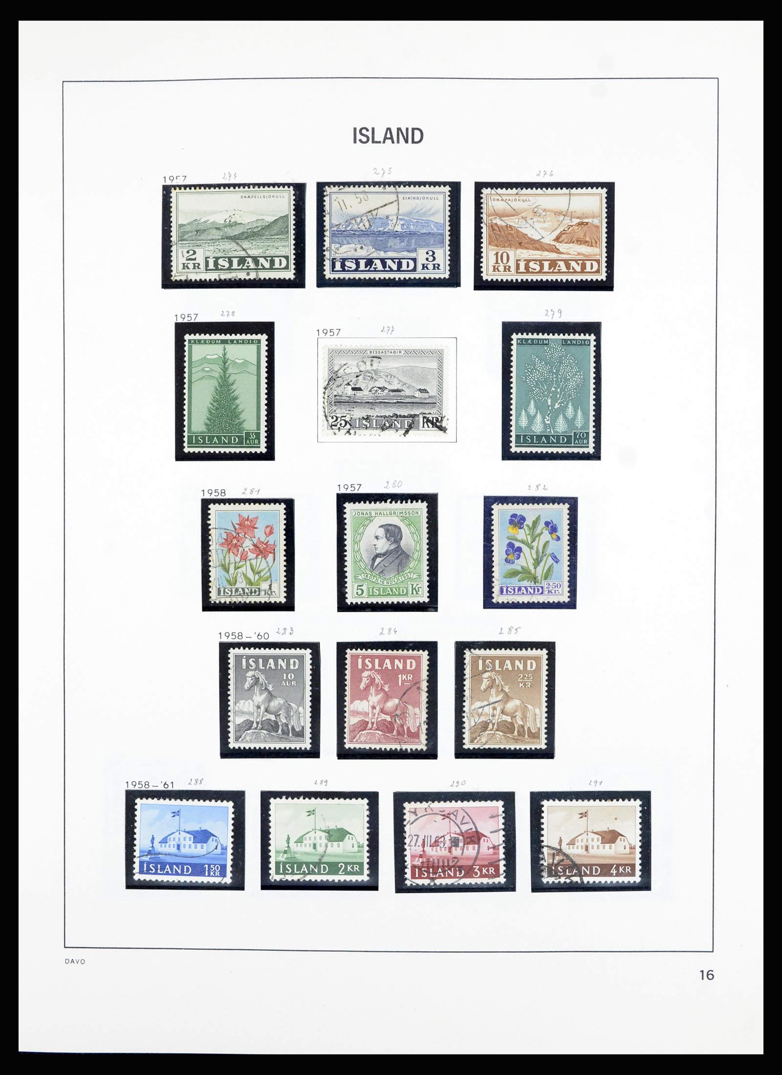 36893 017 - Postzegelverzameling 36893 IJsland 1873-1980.