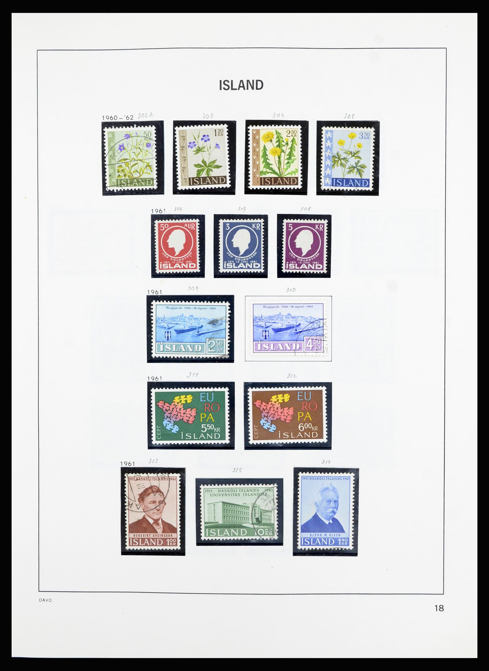 36893 019 - Postzegelverzameling 36893 IJsland 1873-1980.