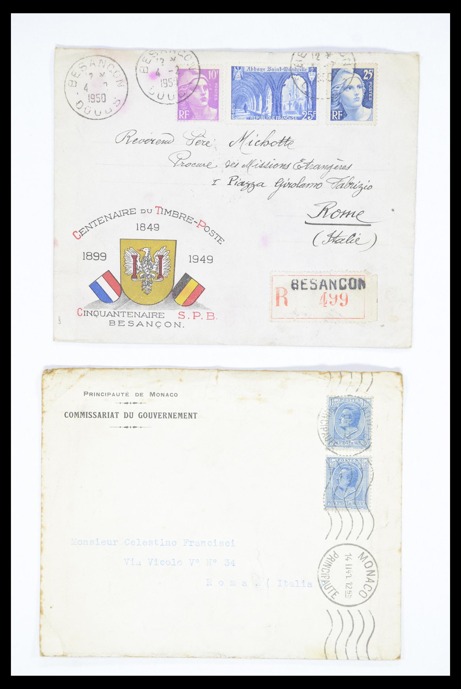 36894 015 - Postzegelverzameling 36894 Frankrik en koloniën brieven 1885-1950.
