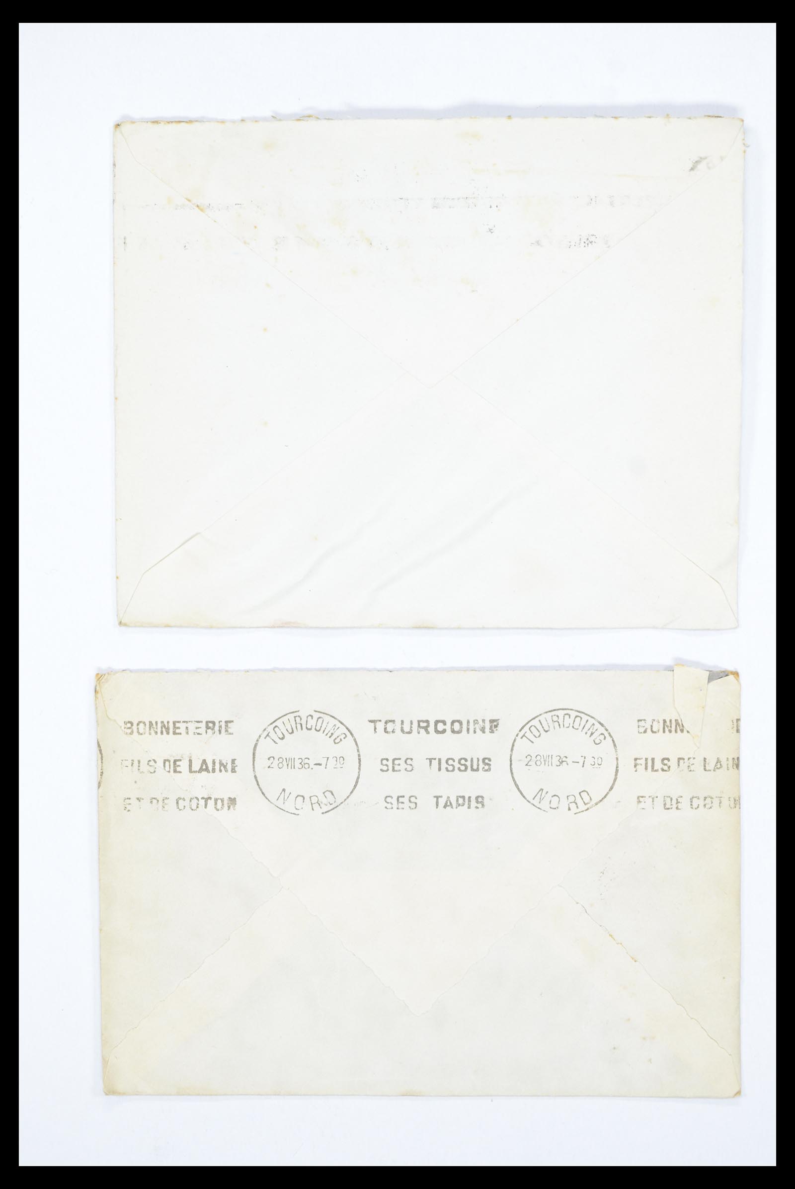 36894 020 - Postzegelverzameling 36894 Frankrik en koloniën brieven 1885-1950.