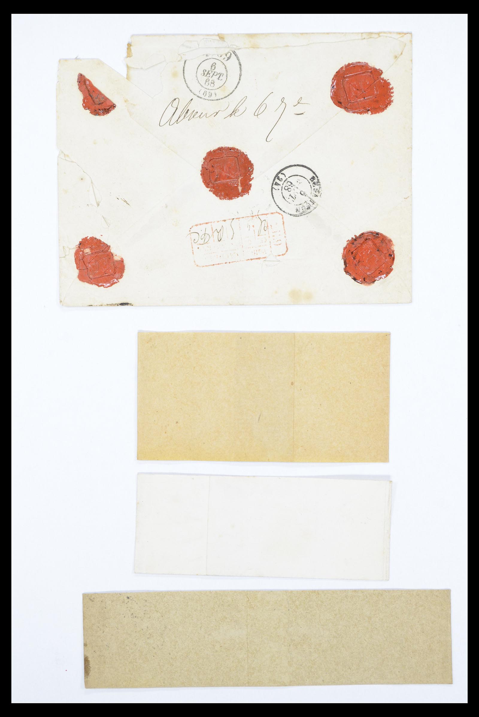 36894 022 - Postzegelverzameling 36894 Frankrik en koloniën brieven 1885-1950.