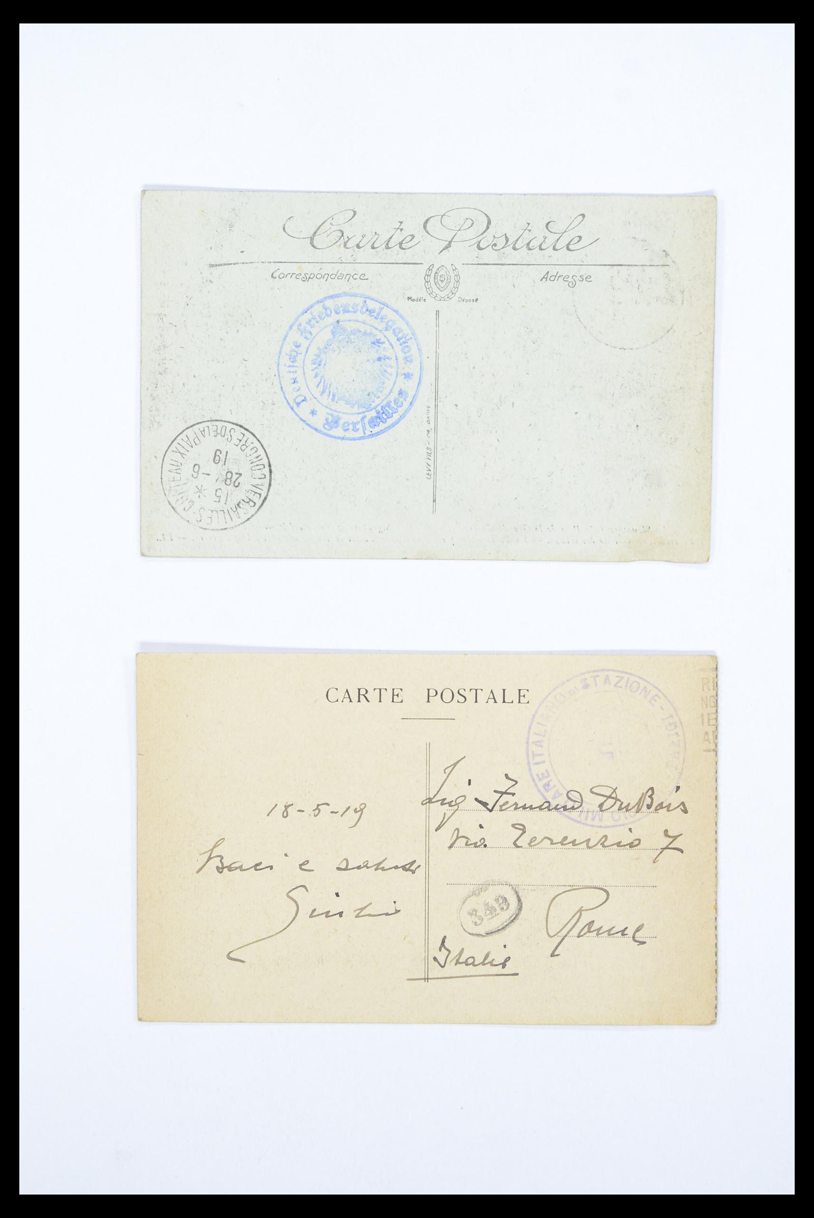36894 025 - Postzegelverzameling 36894 Frankrik en koloniën brieven 1885-1950.