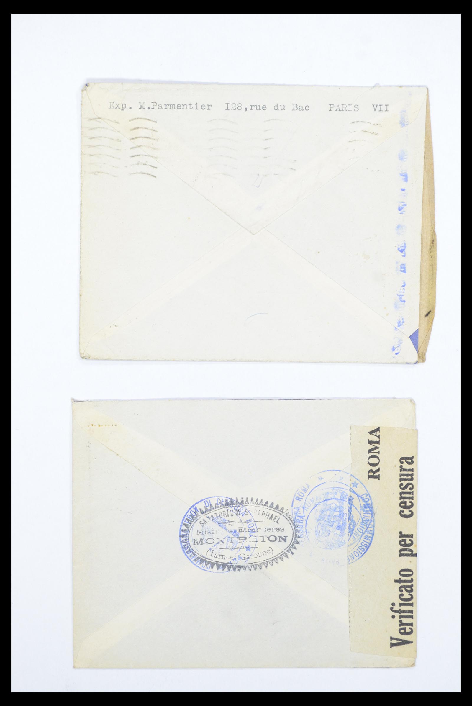 36894 030 - Postzegelverzameling 36894 Frankrik en koloniën brieven 1885-1950.