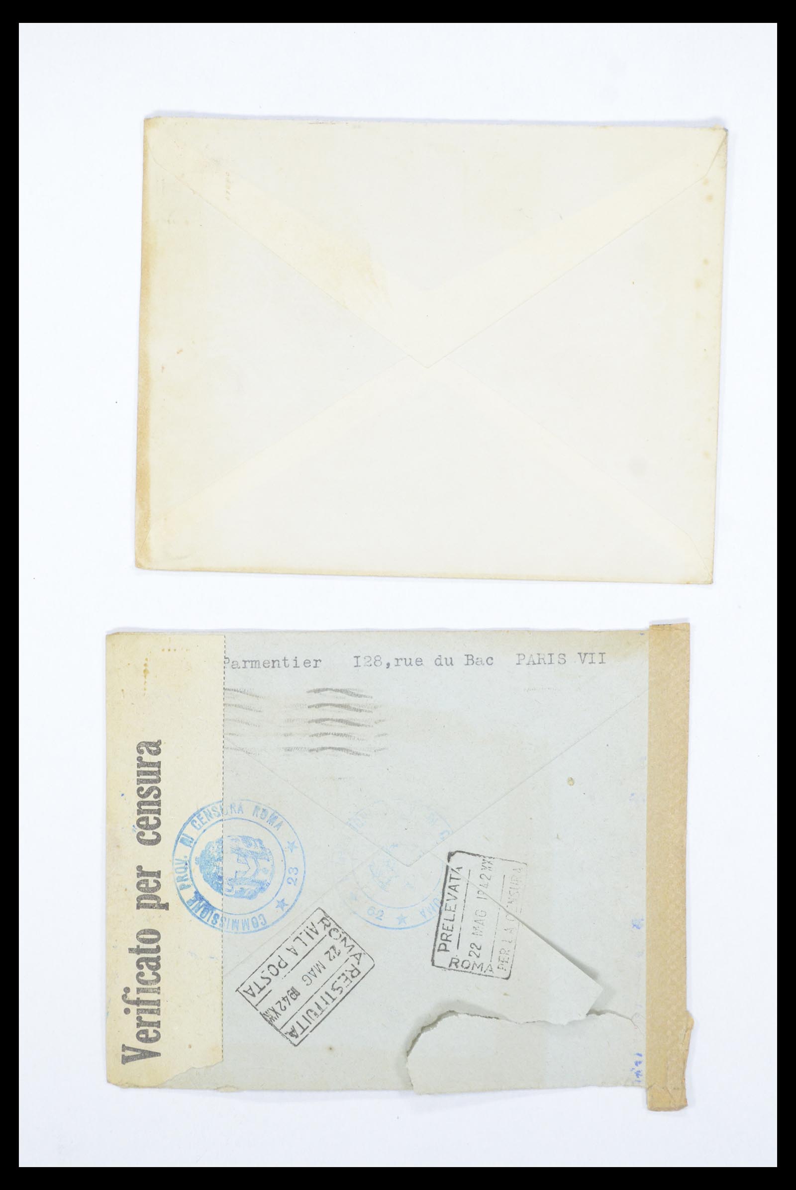 36894 036 - Postzegelverzameling 36894 Frankrik en koloniën brieven 1885-1950.