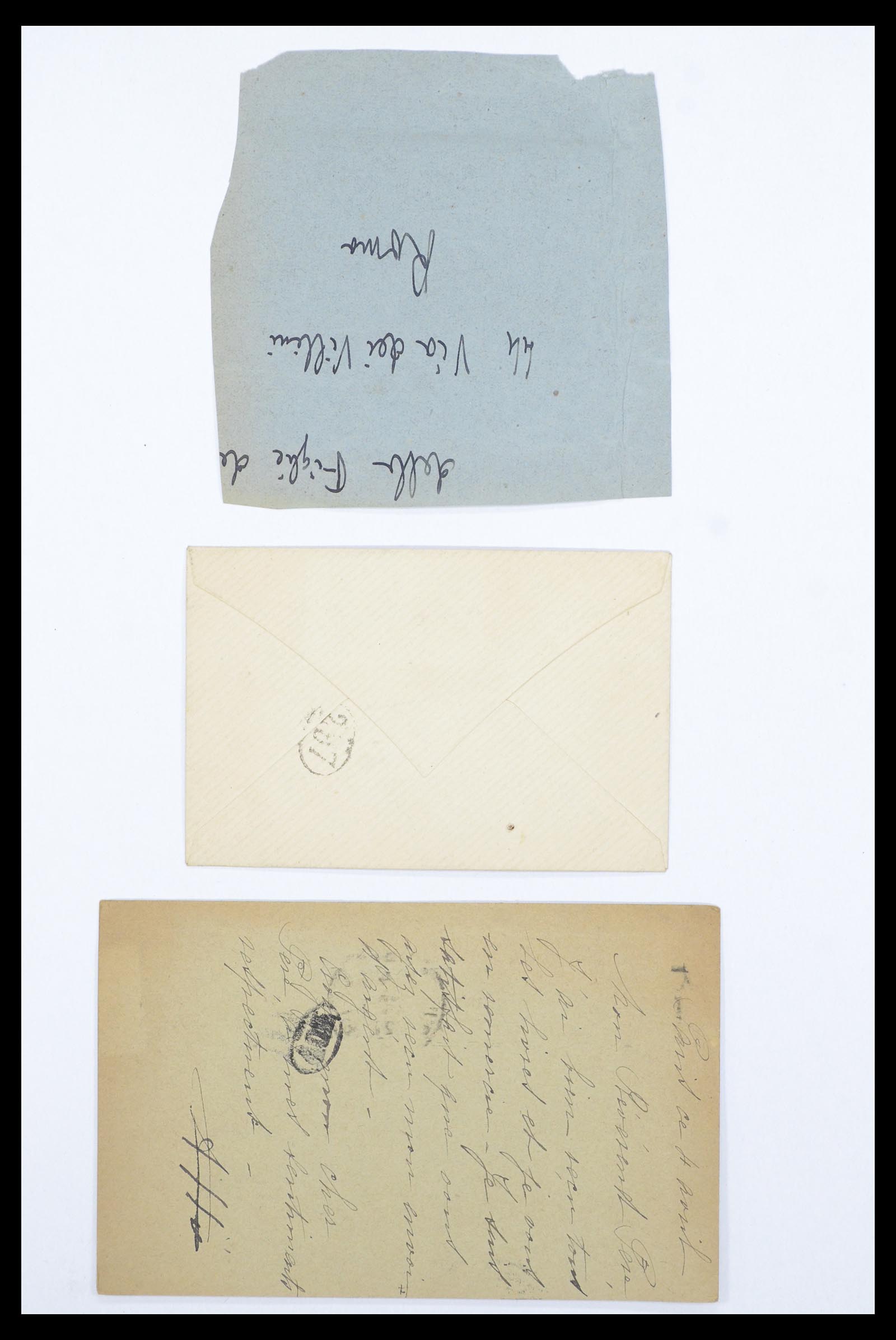 36894 038 - Postzegelverzameling 36894 Frankrik en koloniën brieven 1885-1950.