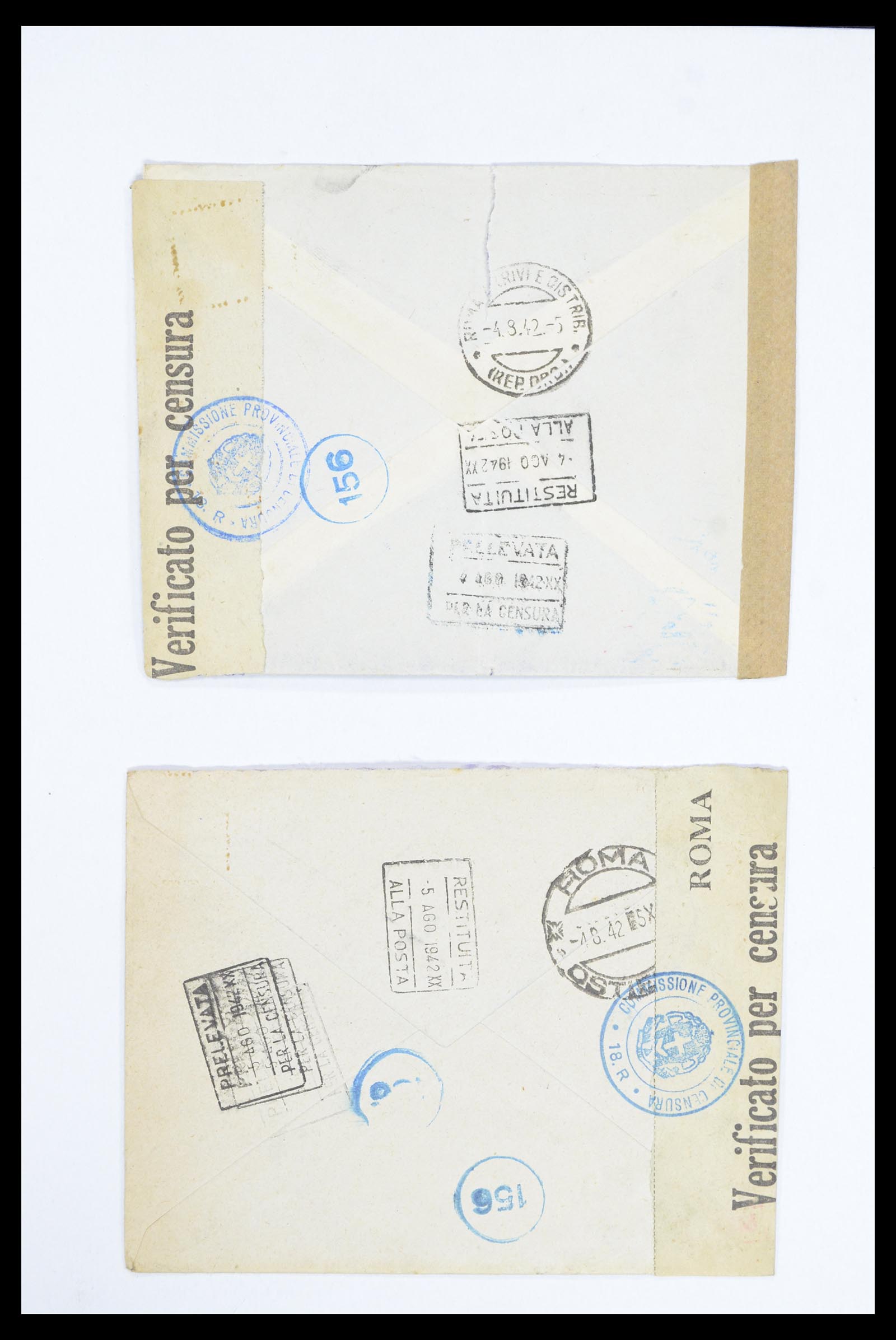 36894 040 - Postzegelverzameling 36894 Frankrik en koloniën brieven 1885-1950.