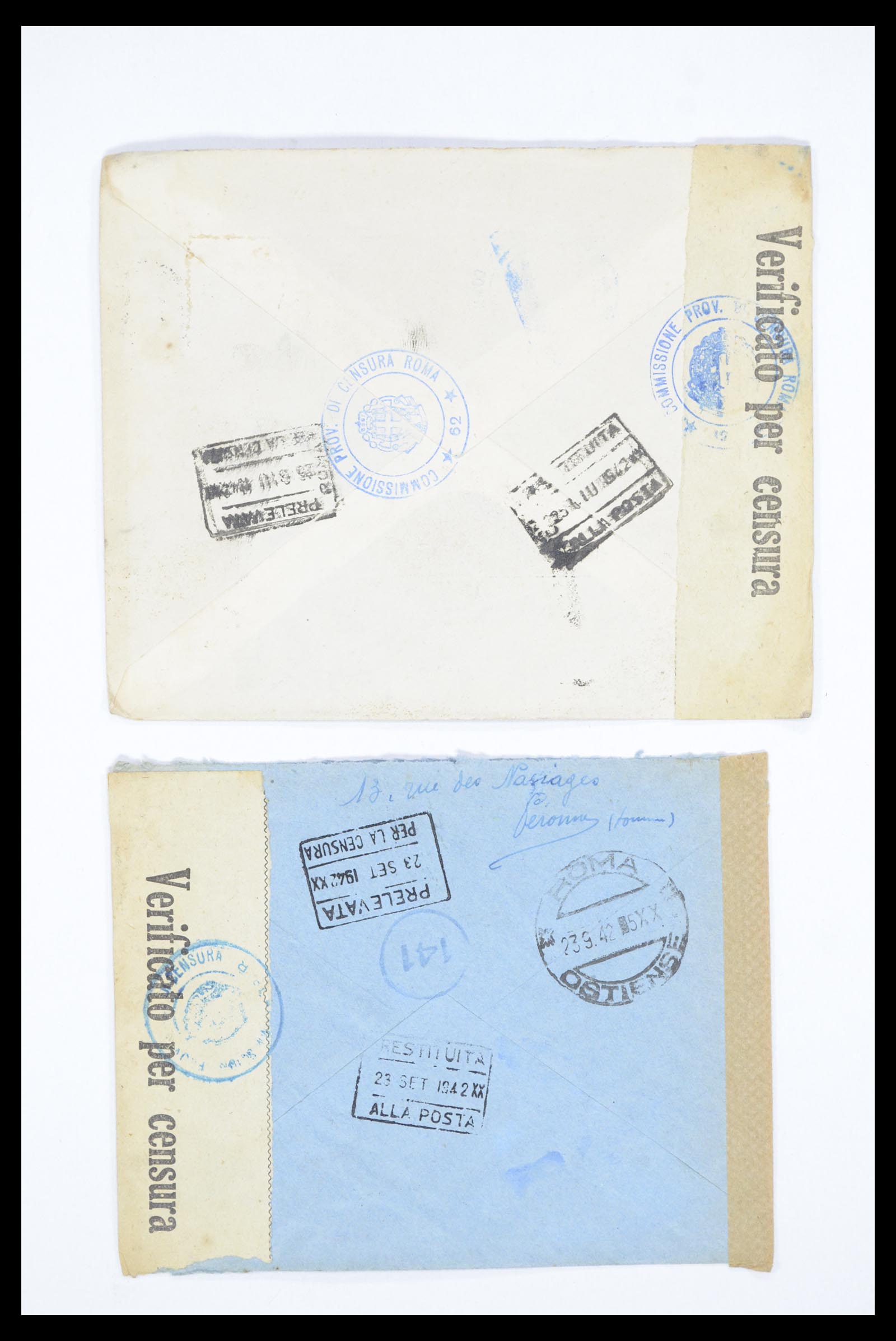 36894 044 - Postzegelverzameling 36894 Frankrik en koloniën brieven 1885-1950.
