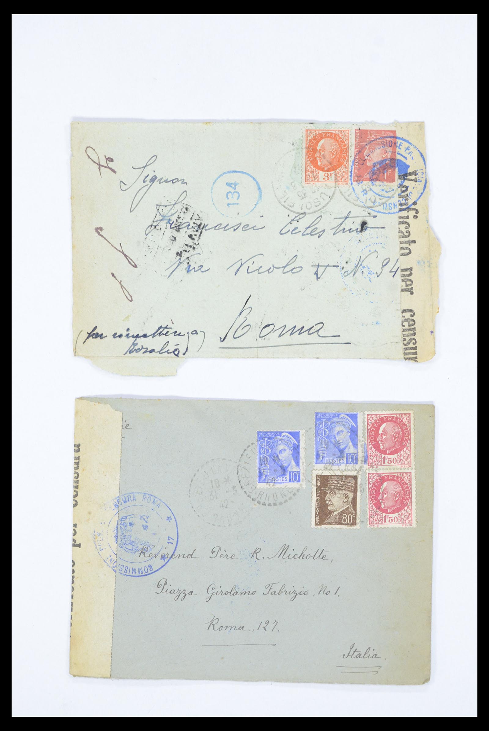 36894 045 - Postzegelverzameling 36894 Frankrik en koloniën brieven 1885-1950.