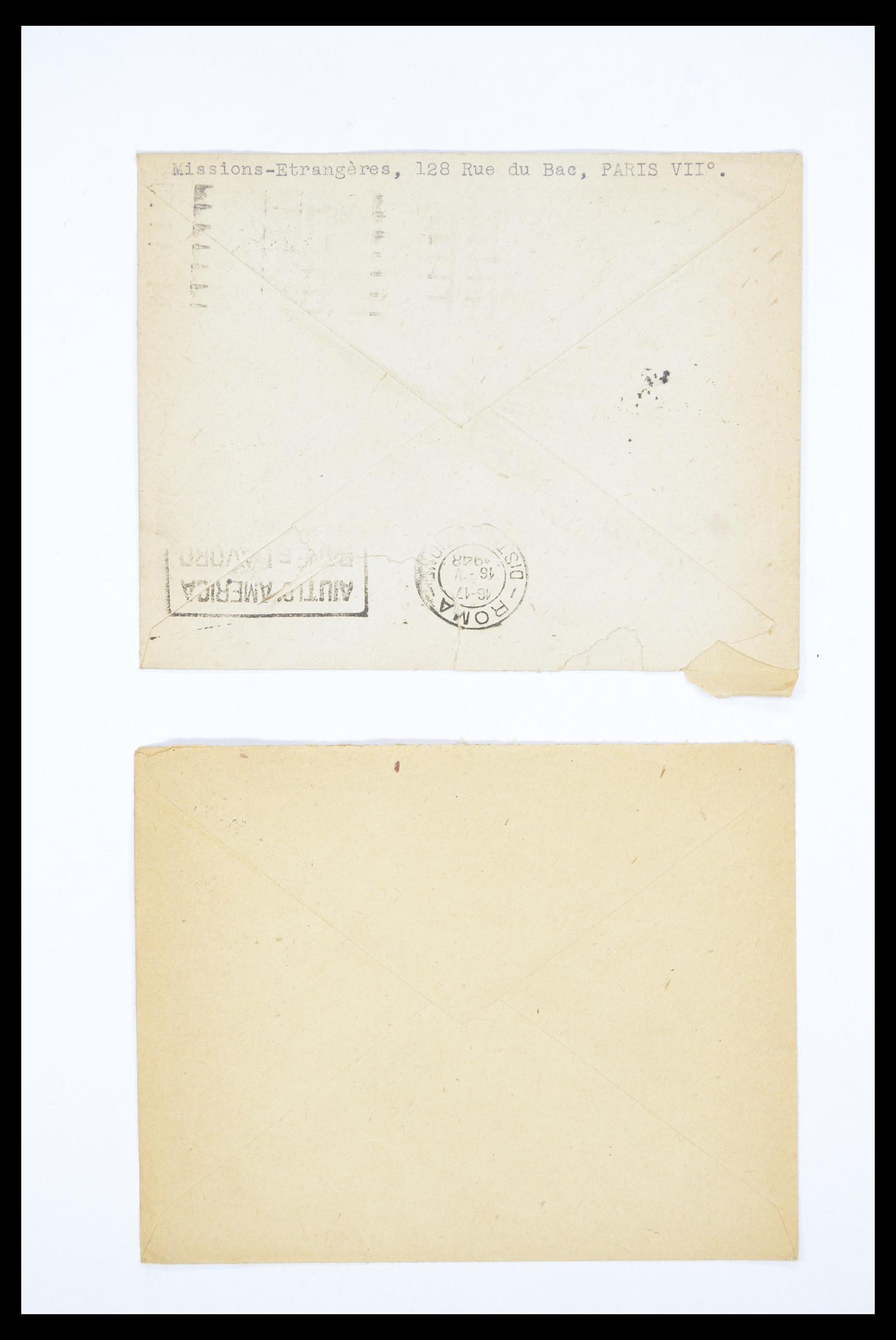 36894 054 - Postzegelverzameling 36894 Frankrik en koloniën brieven 1885-1950.