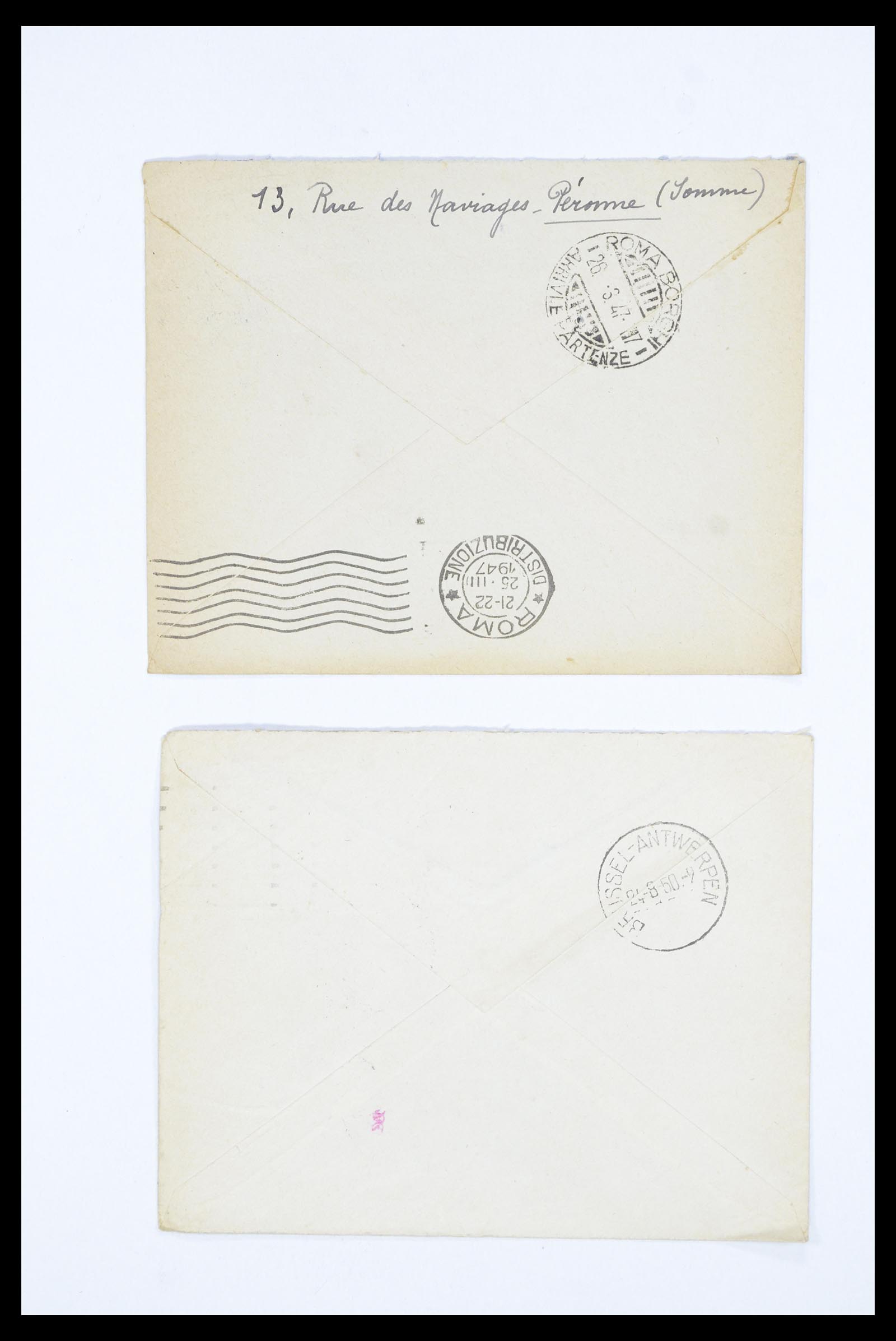 36894 056 - Postzegelverzameling 36894 Frankrik en koloniën brieven 1885-1950.