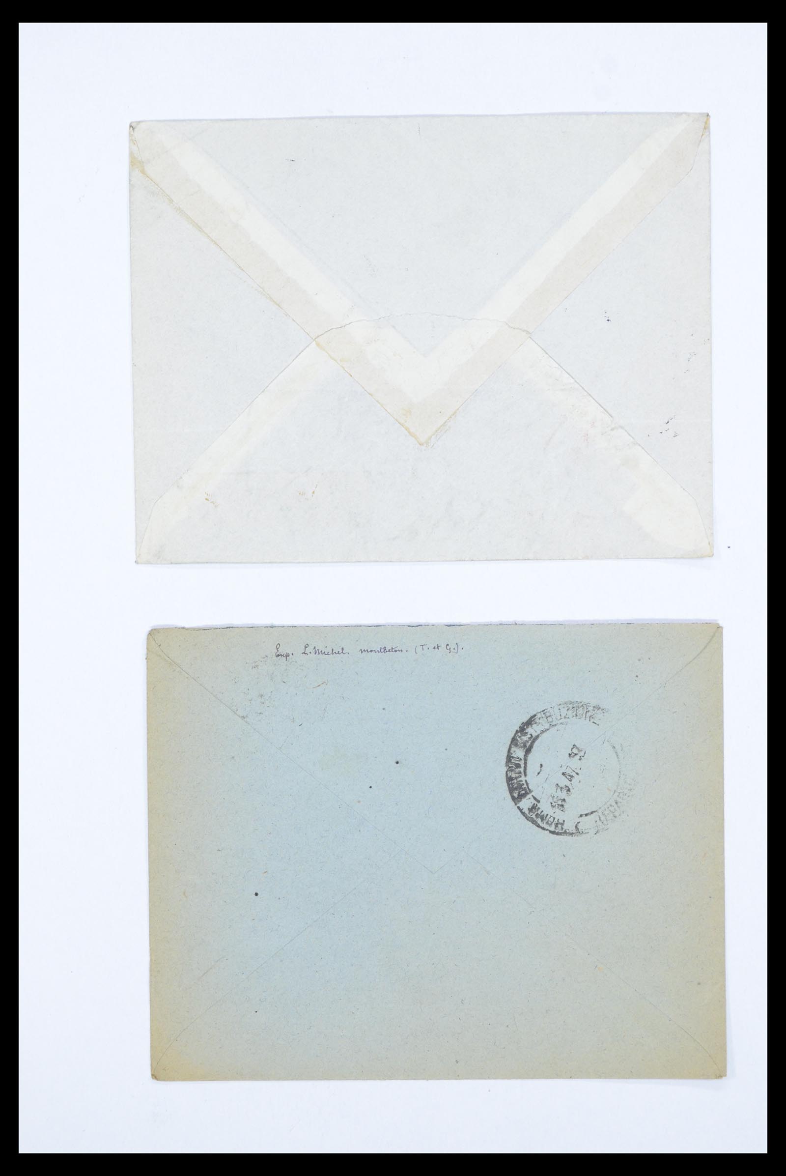 36894 058 - Postzegelverzameling 36894 Frankrik en koloniën brieven 1885-1950.