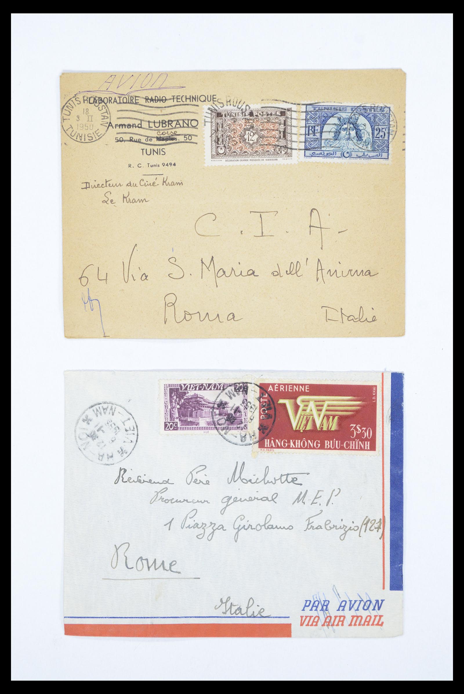 36894 071 - Stamp collection 36894 France and colonies covers 1885-1950.