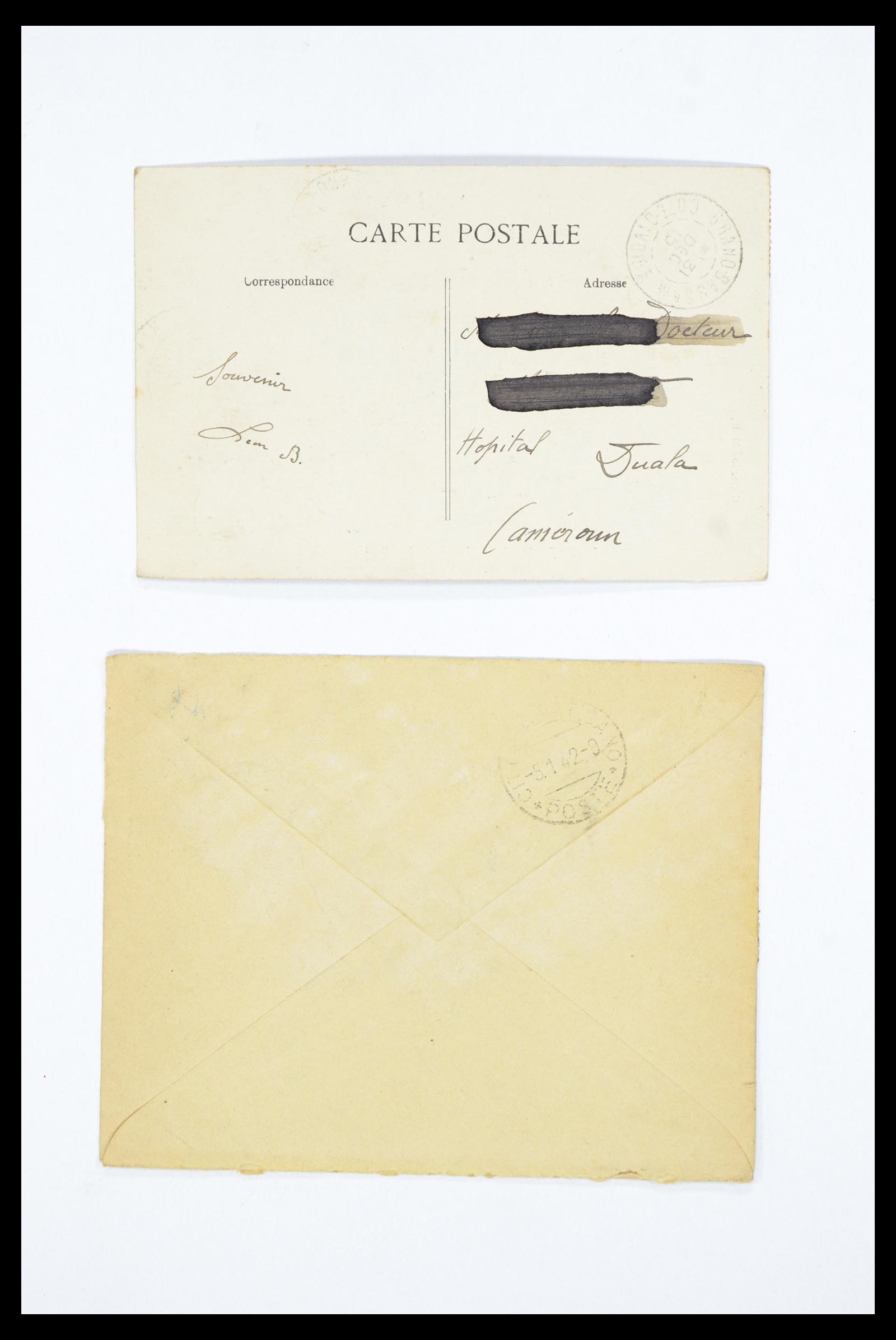 36894 086 - Postzegelverzameling 36894 Frankrik en koloniën brieven 1885-1950.