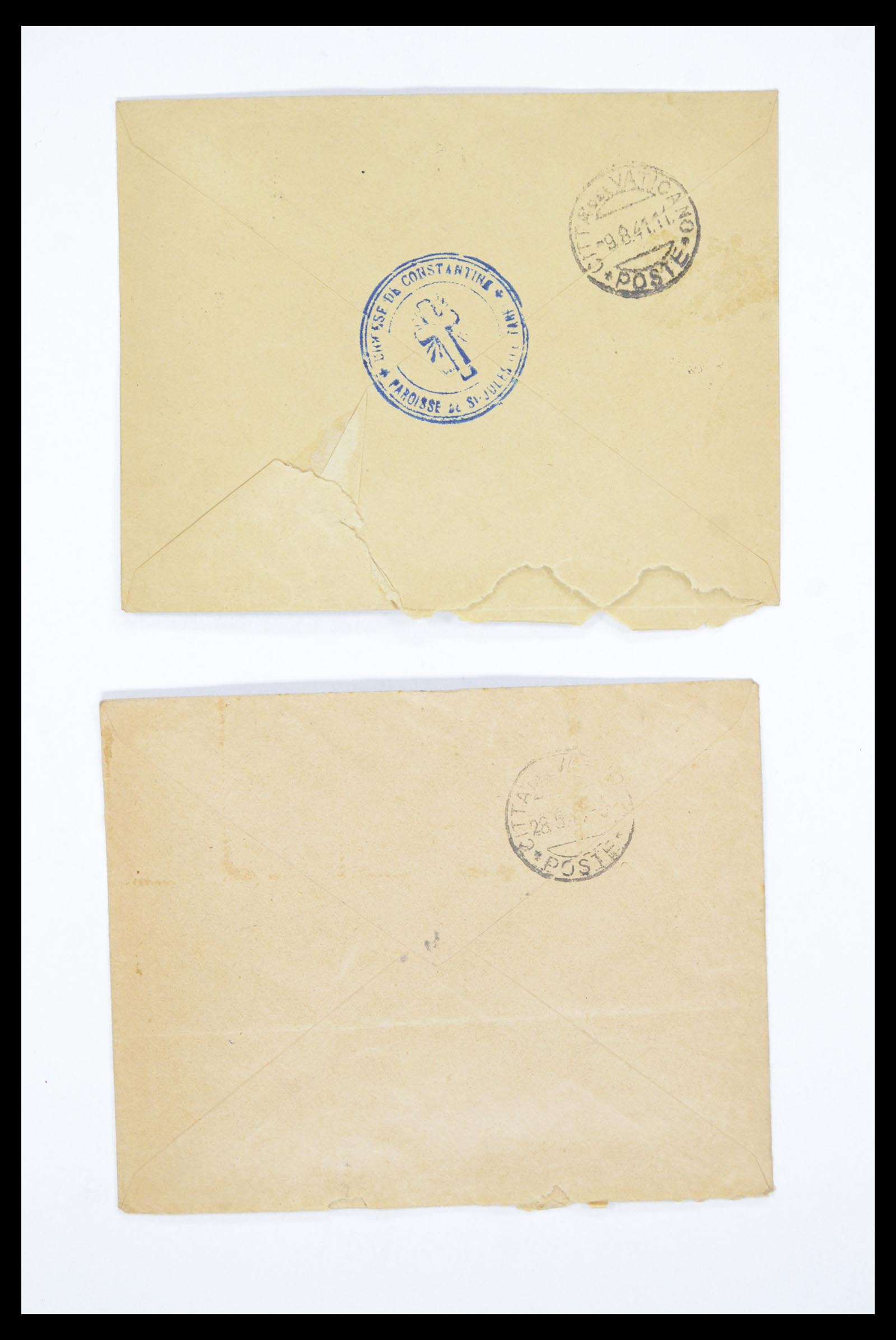 36894 088 - Postzegelverzameling 36894 Frankrik en koloniën brieven 1885-1950.