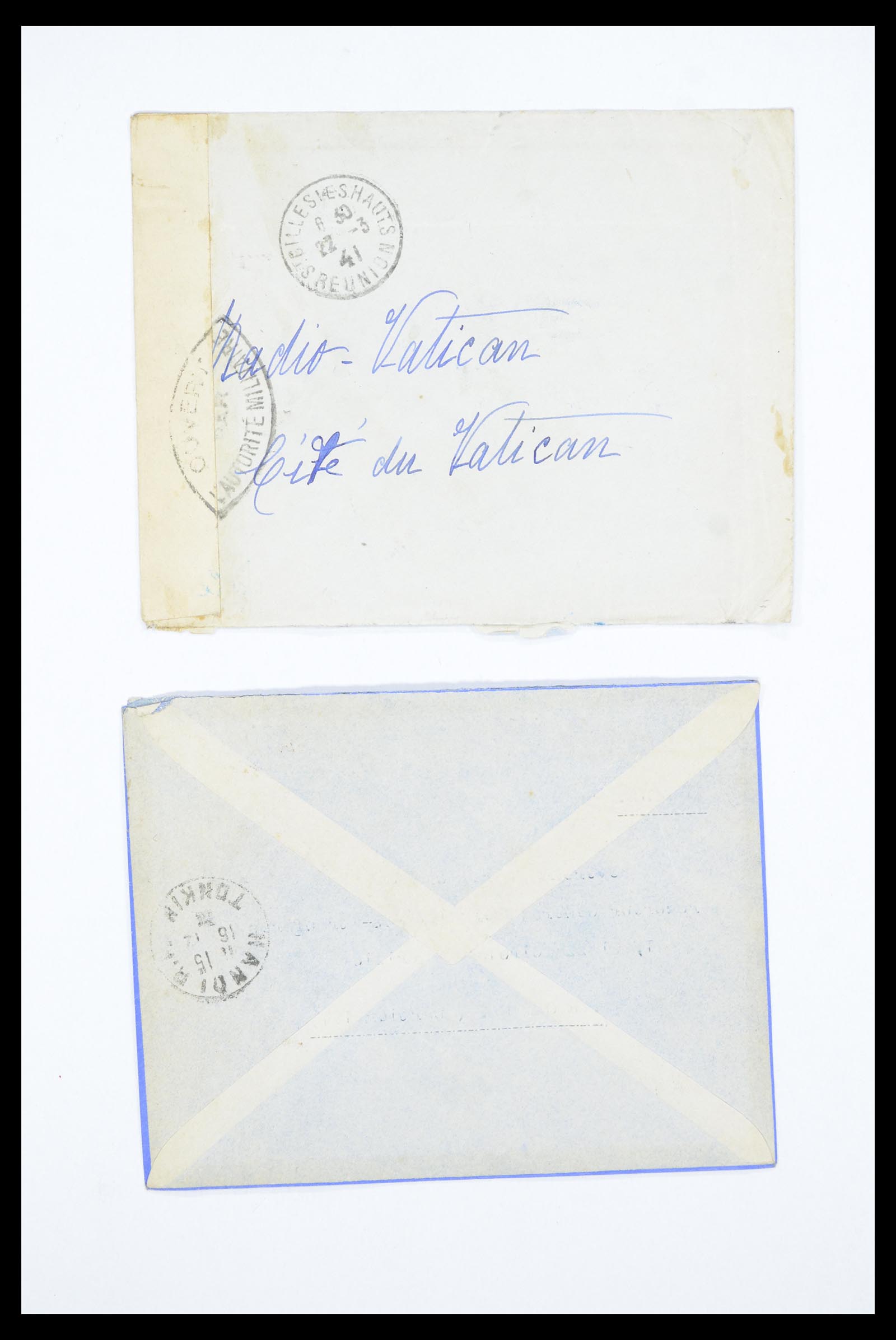 36894 092 - Postzegelverzameling 36894 Frankrik en koloniën brieven 1885-1950.