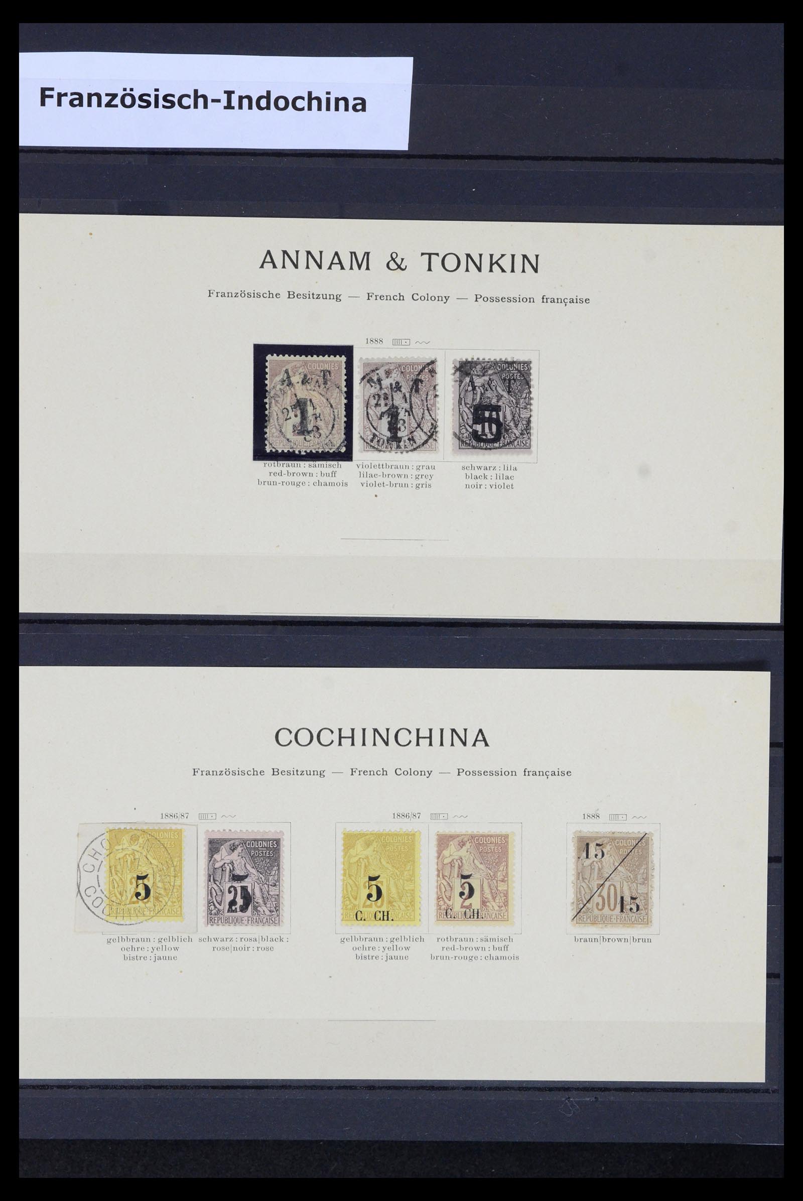 36895 001 - Postzegelverzameling 36895 Franse koloniën 1886-1959.