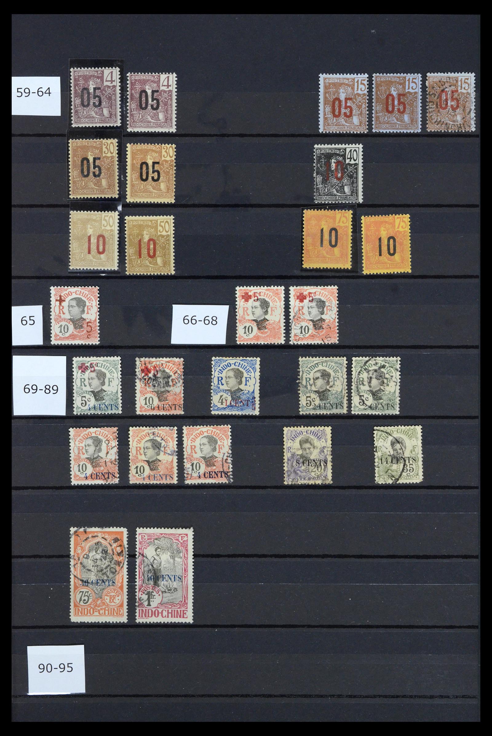 36895 007 - Postzegelverzameling 36895 Franse koloniën 1886-1959.