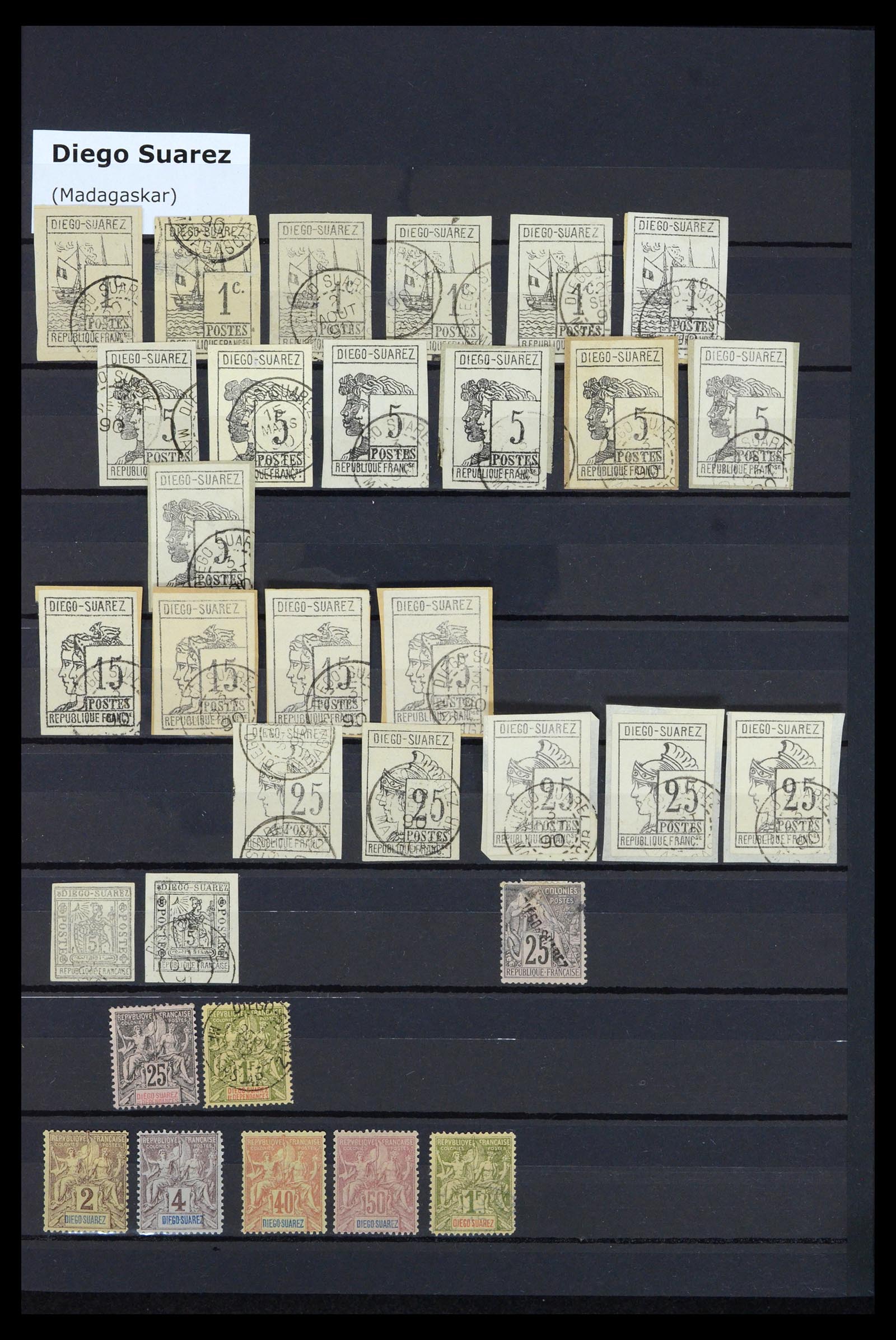 36895 025 - Postzegelverzameling 36895 Franse koloniën 1886-1959.