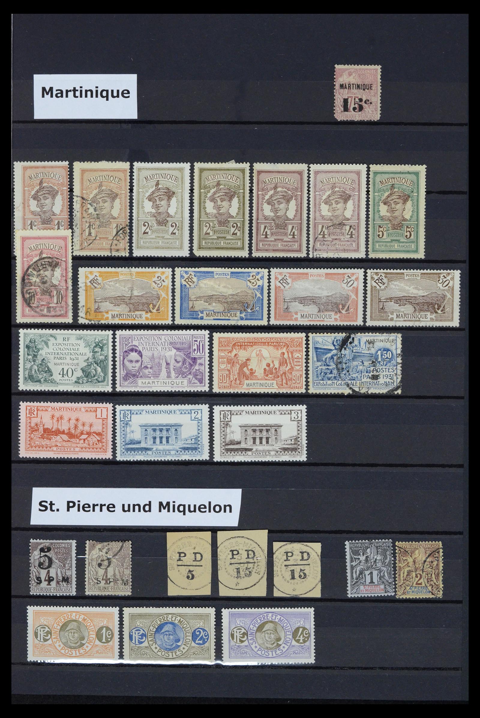 36895 047 - Postzegelverzameling 36895 Franse koloniën 1886-1959.