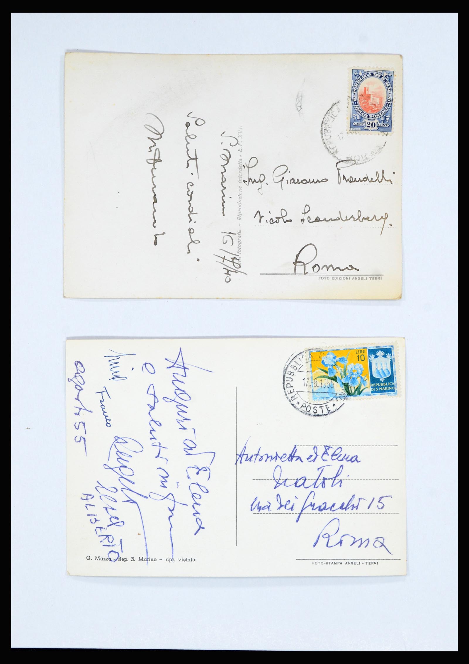 36896 005 - Postzegelverzameling 36896 Italië en koloniën brieven 1891-1955.