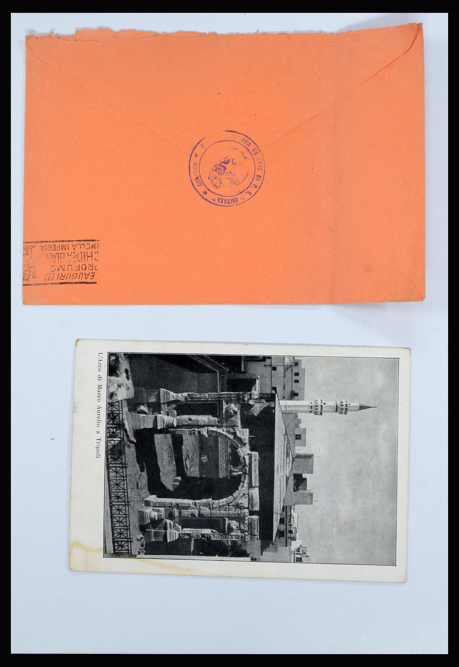 36896 014 - Postzegelverzameling 36896 Italië en koloniën brieven 1891-1955.