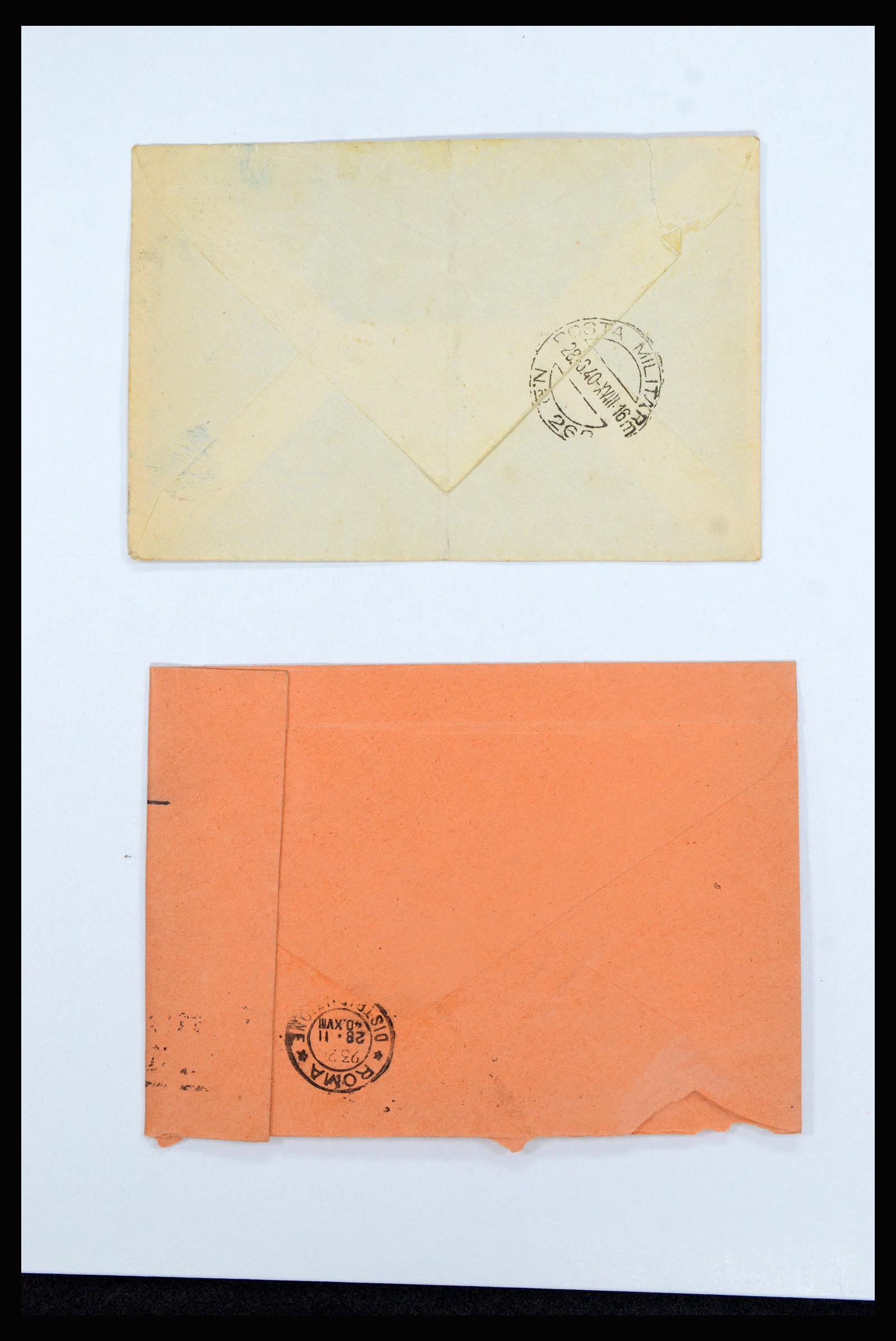 36896 021 - Postzegelverzameling 36896 Italië en koloniën brieven 1891-1955.