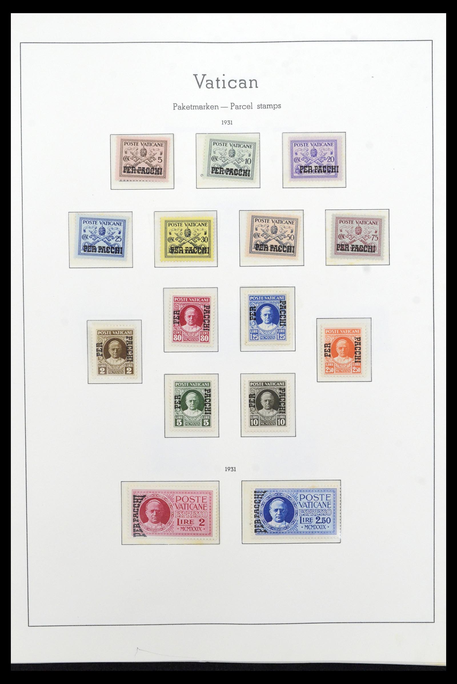 36897 002 - Postzegelverzameling 36897 Vaticaan 1929-1965.