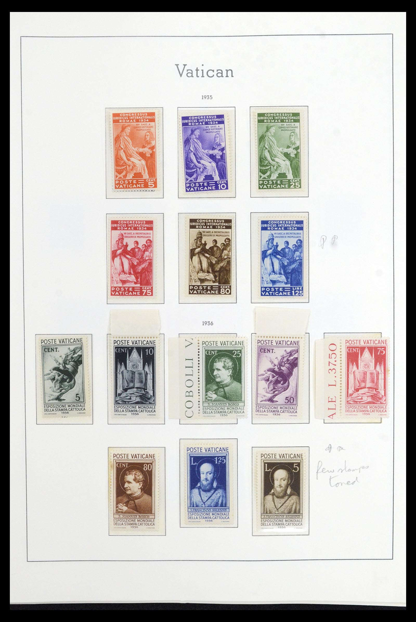 36897 007 - Postzegelverzameling 36897 Vaticaan 1929-1965.