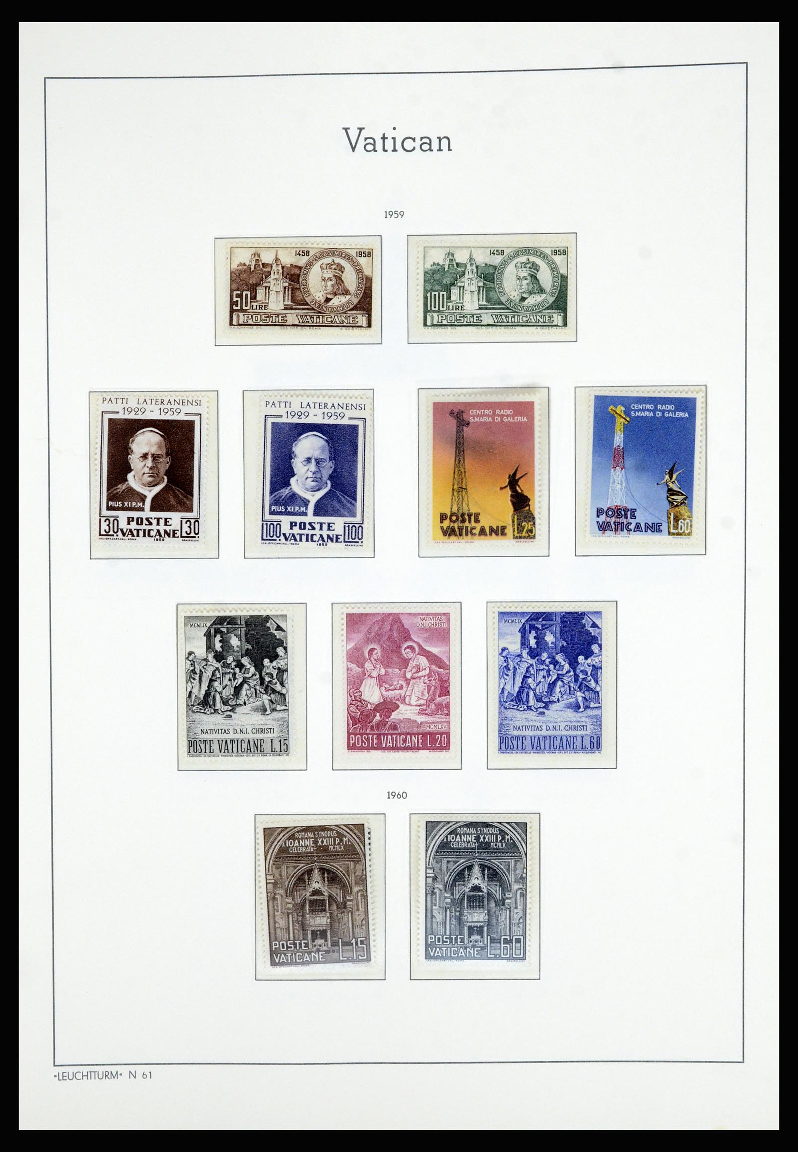 36897 034 - Postzegelverzameling 36897 Vaticaan 1929-1965.